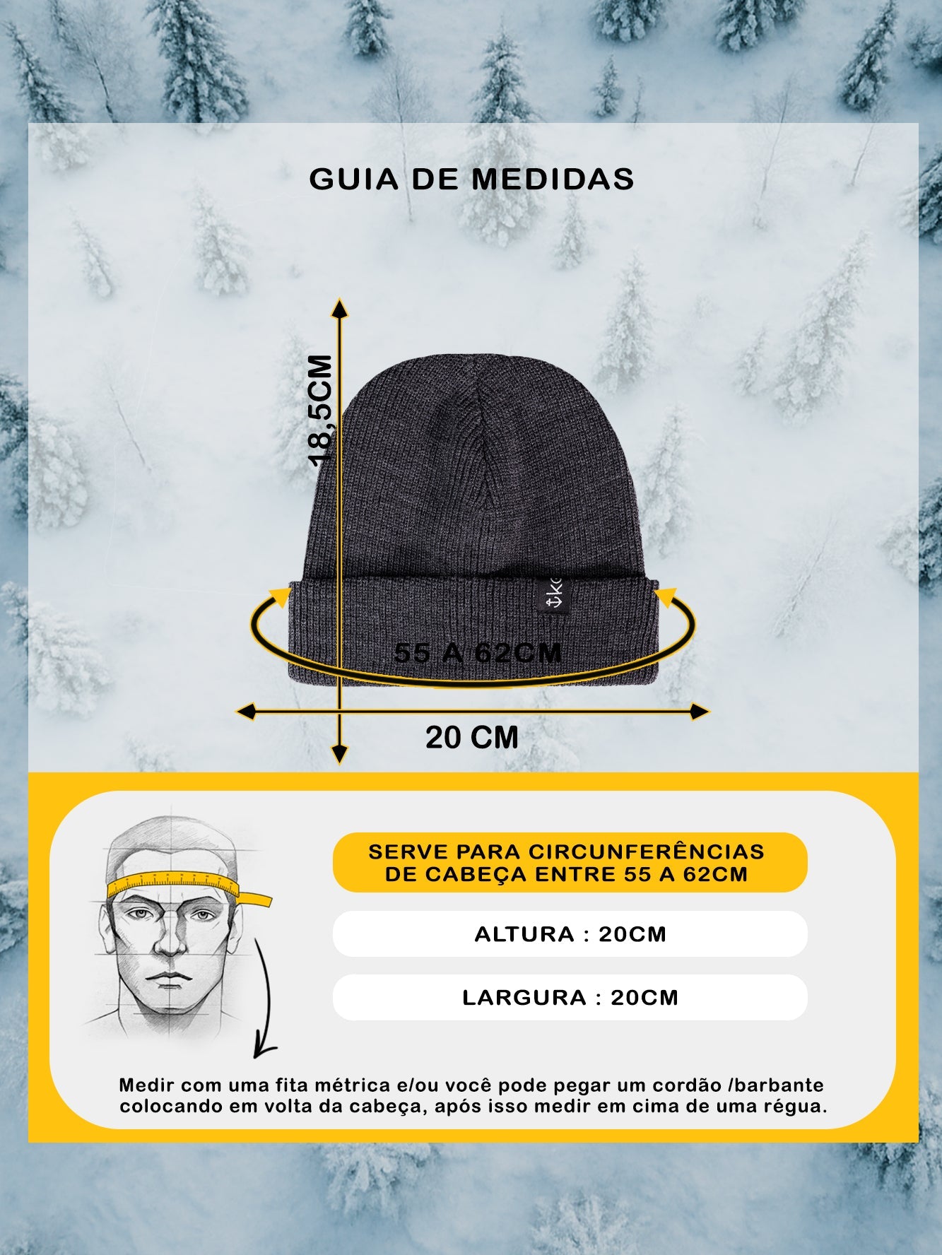 Gorro Cinza