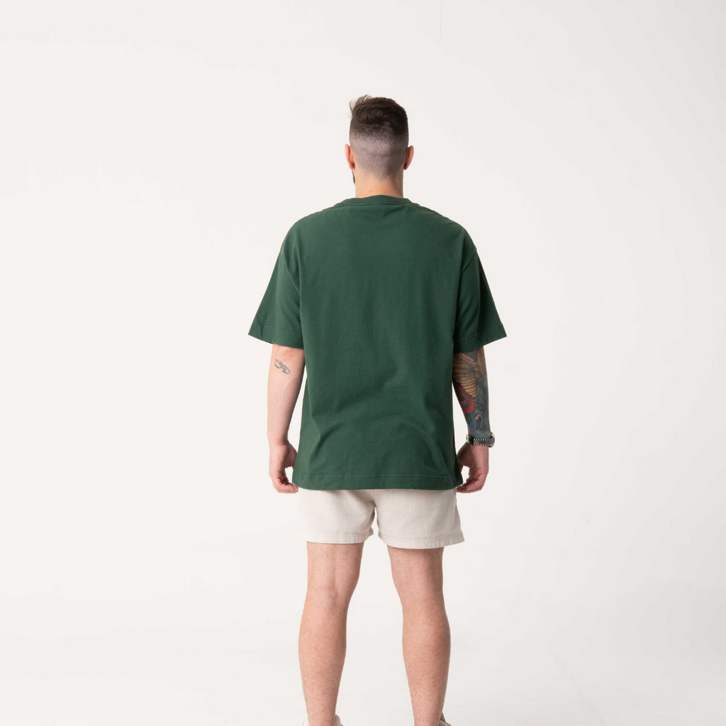 Camisa Masculina Oversized Premium 20.1 Verde Militar Lisa