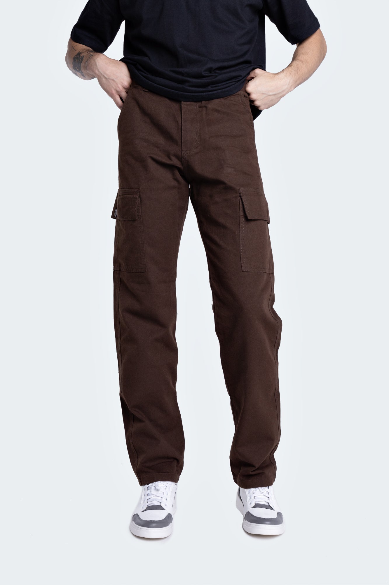 Calça Cargo Basic Marrom