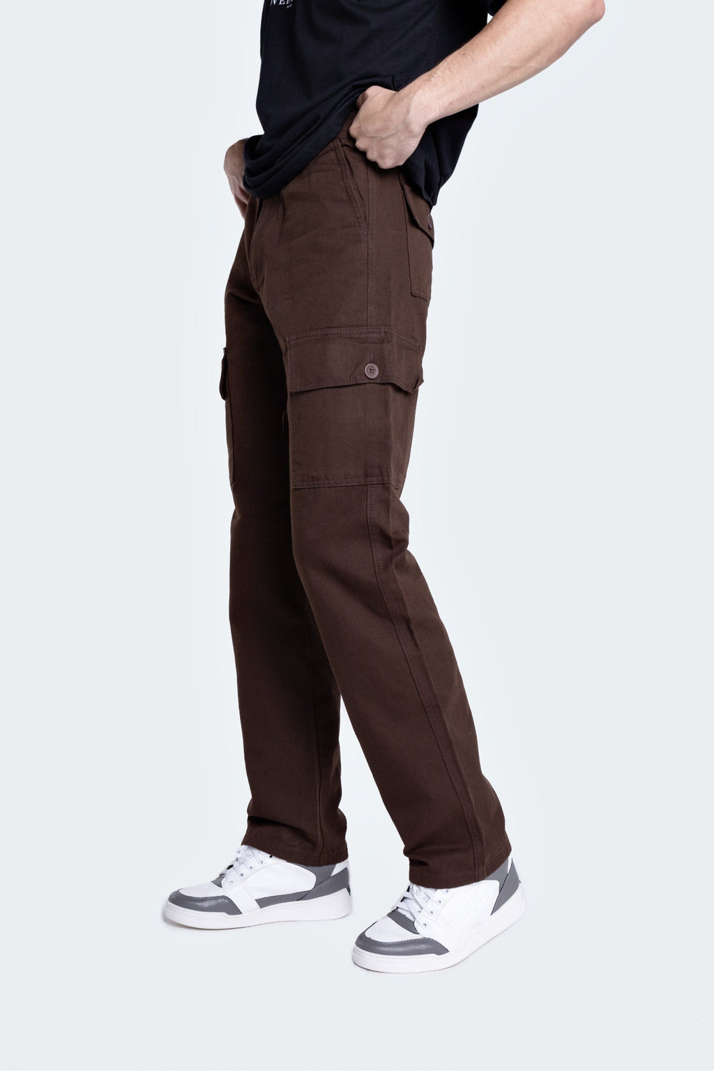 Calça Cargo Basic Marrom