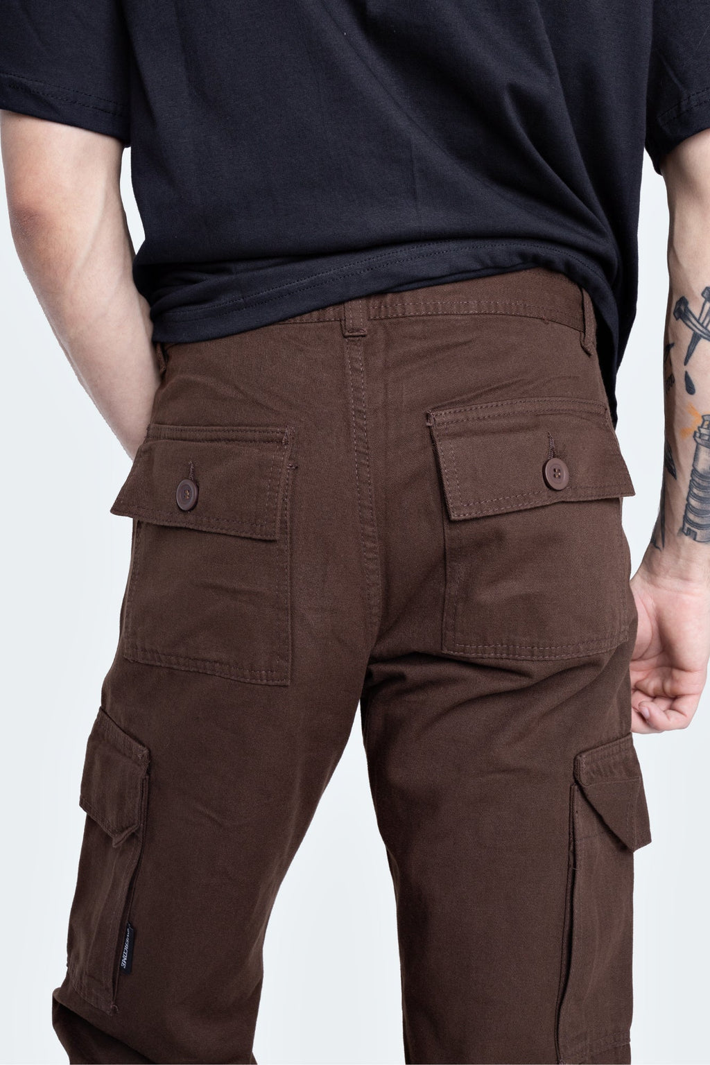 Calça Cargo Basic Marrom