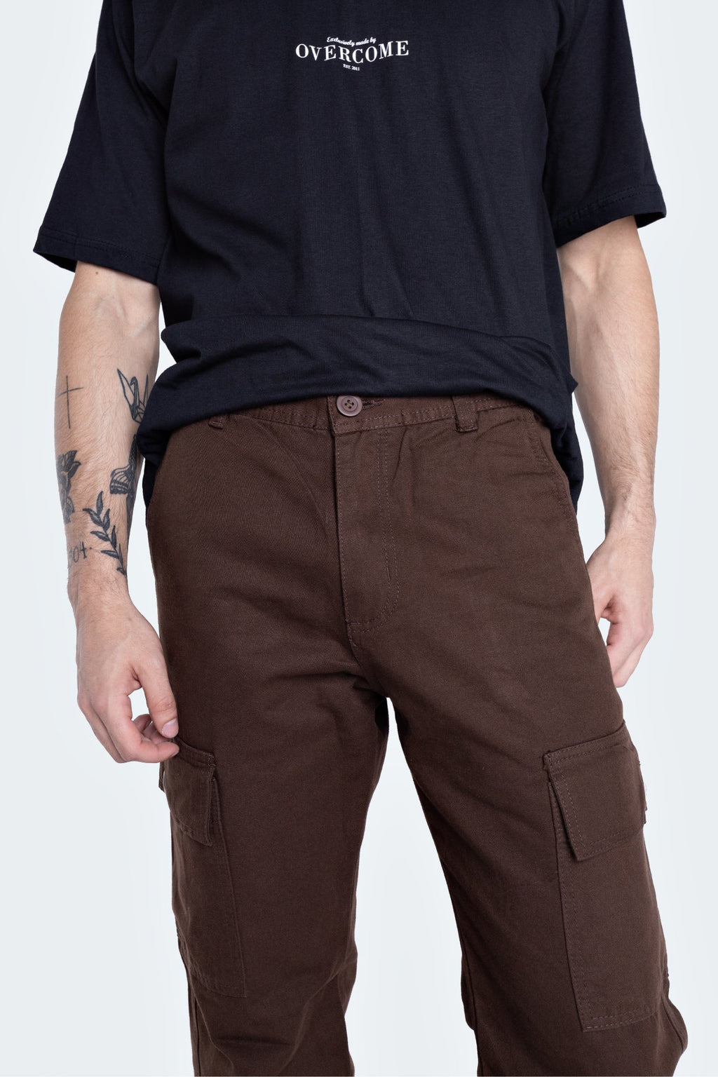 Calça Cargo Basic Marrom