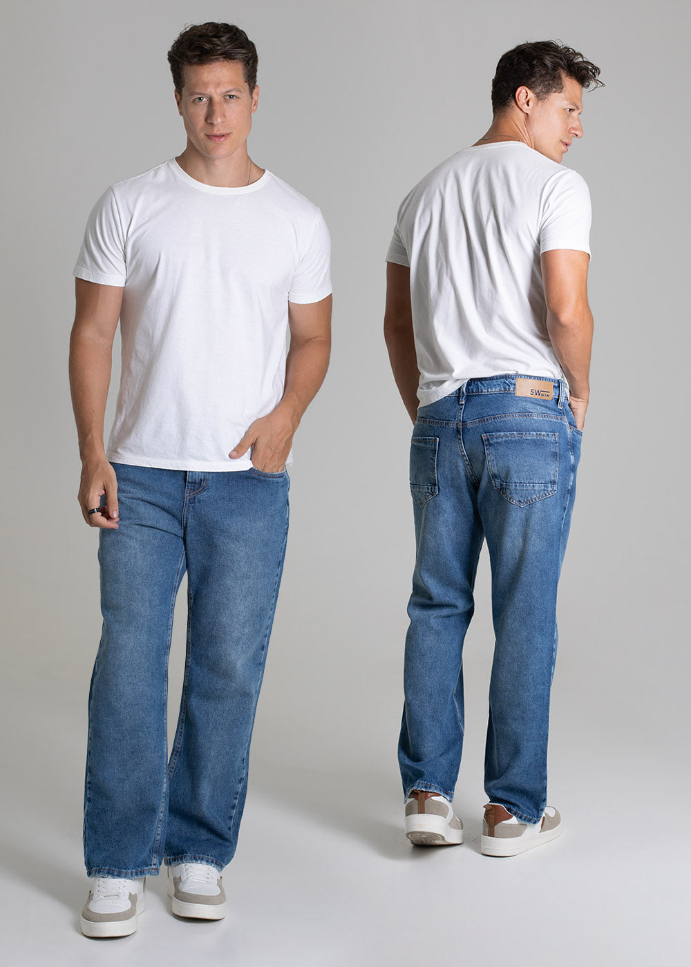 Calça Jeans Sawary Baggy - 279306 AZUL