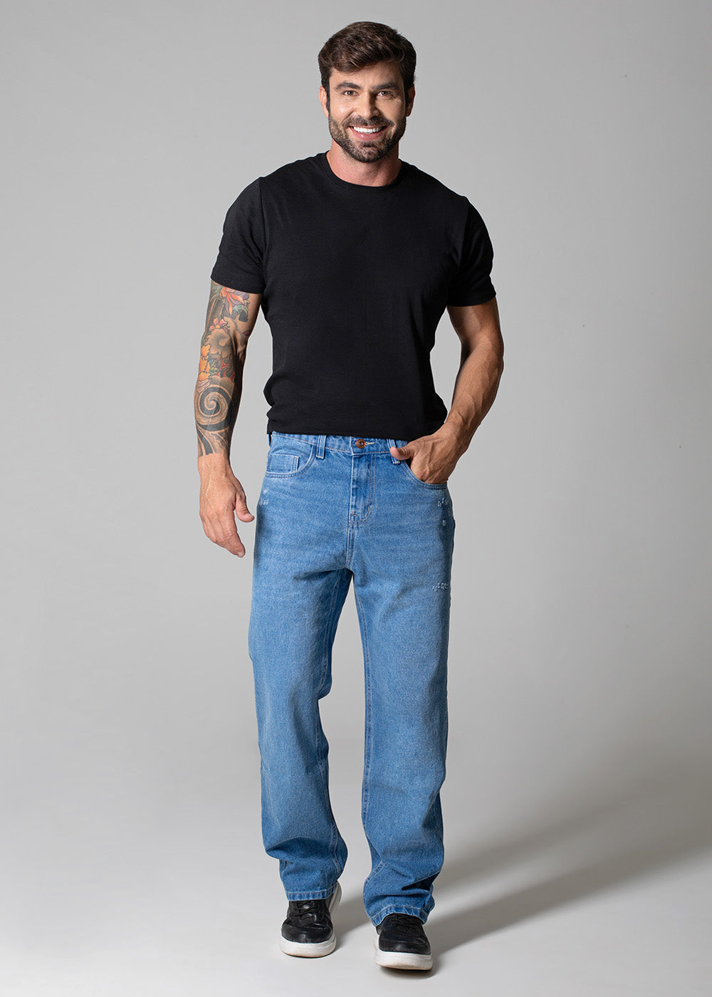 Calça Jeans Sawary Baggy - 279422 AZUL