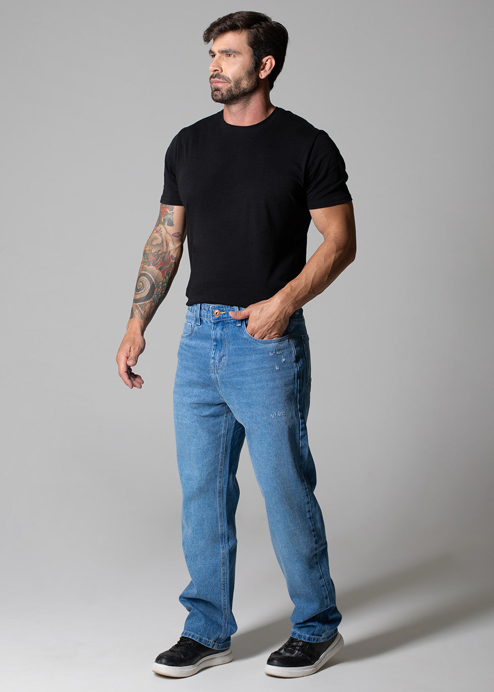 Calça Jeans Sawary Baggy - 279422 AZUL