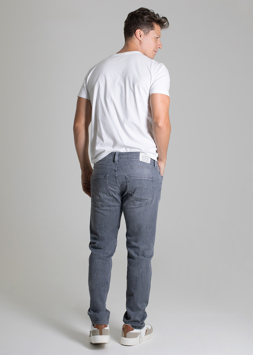 Calça Jeans Sawary Slim - 279514 CINZA