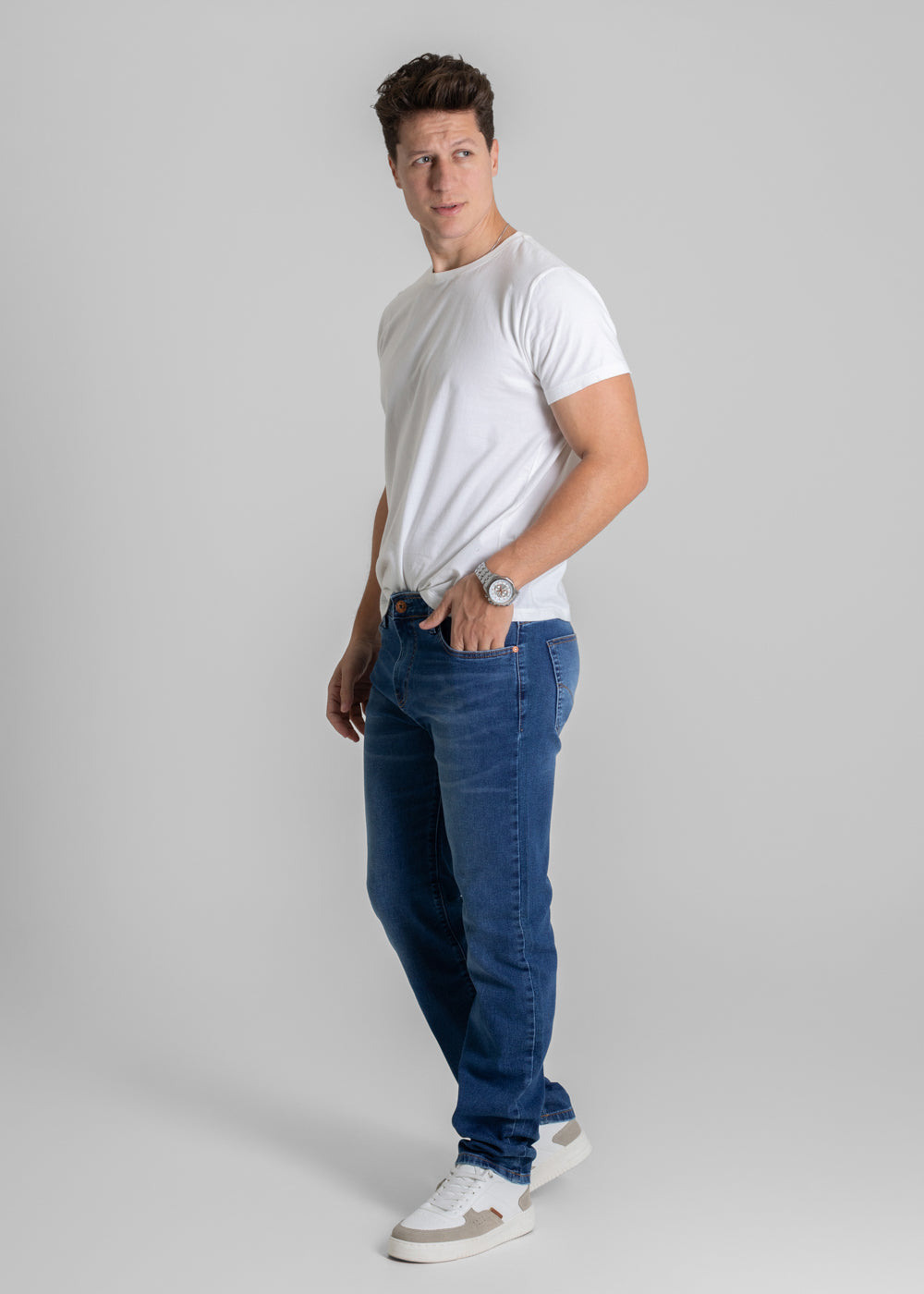 Calça Jeans Sawary Reta - 280195 AZUL