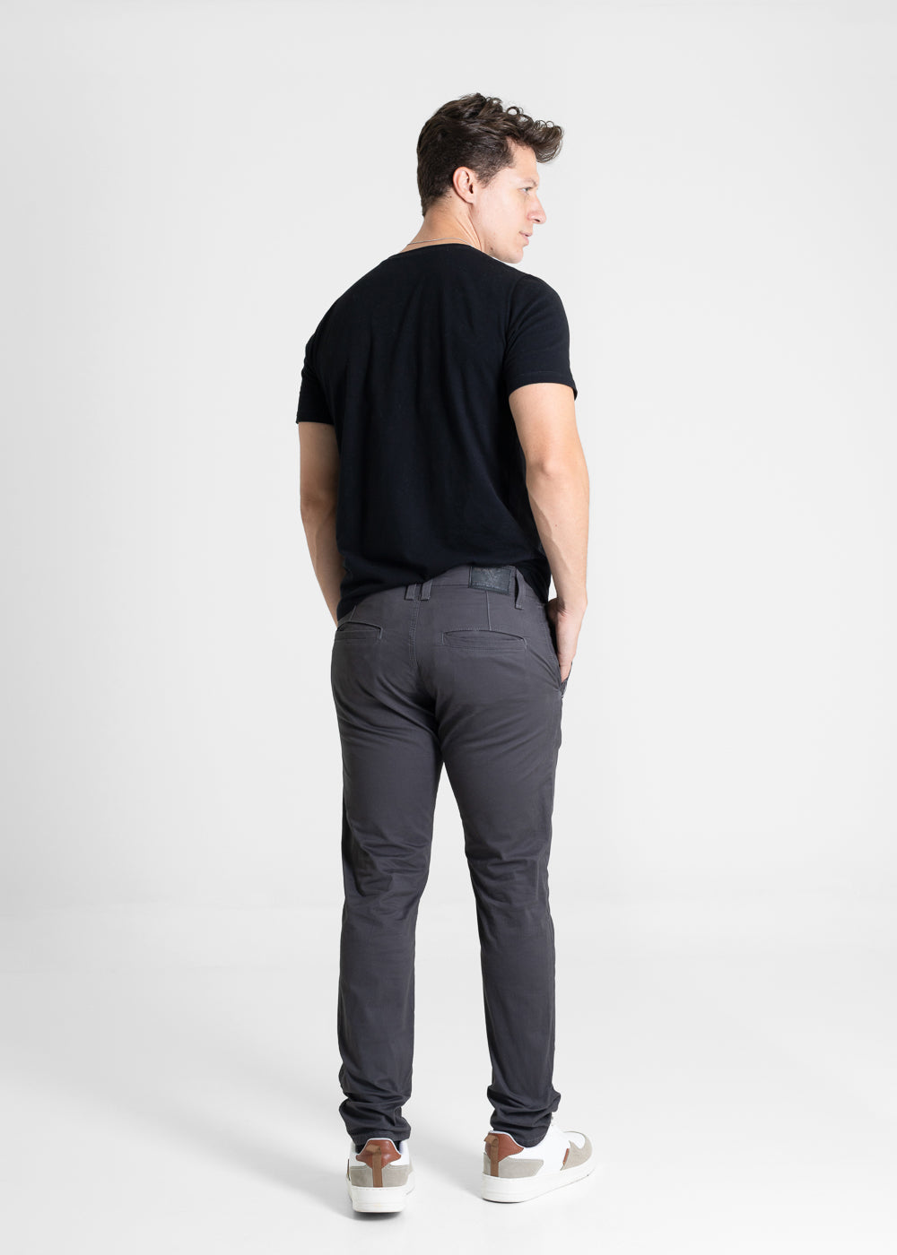 Calça Sarja Sawary Slim - 280384 CINZA