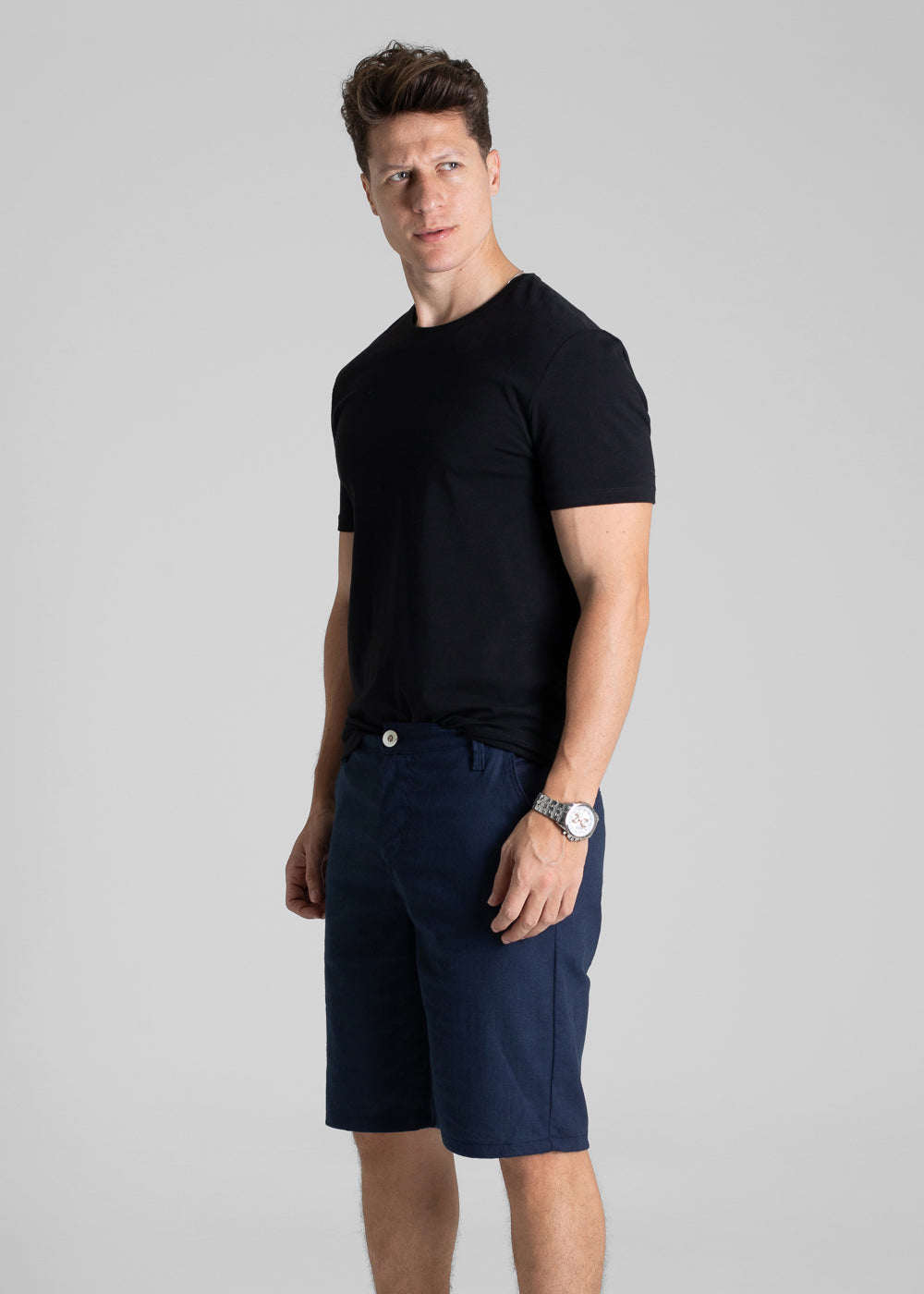 Bermuda Linho Sawary - 280478 AZUL