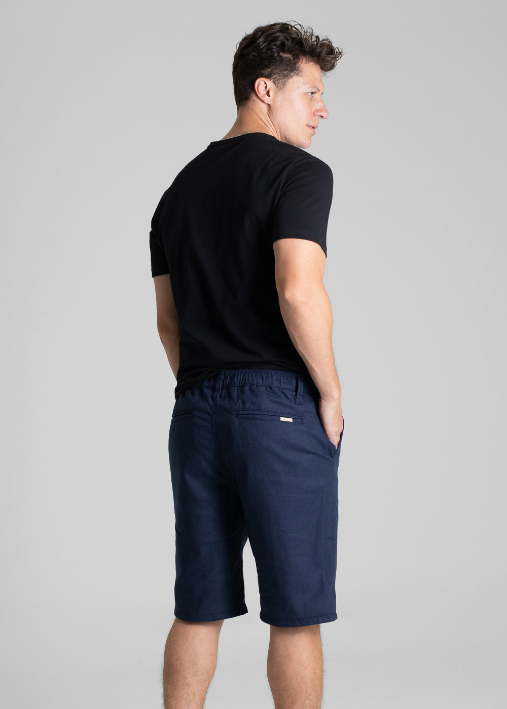 Bermuda Linho Sawary - 280478 AZUL