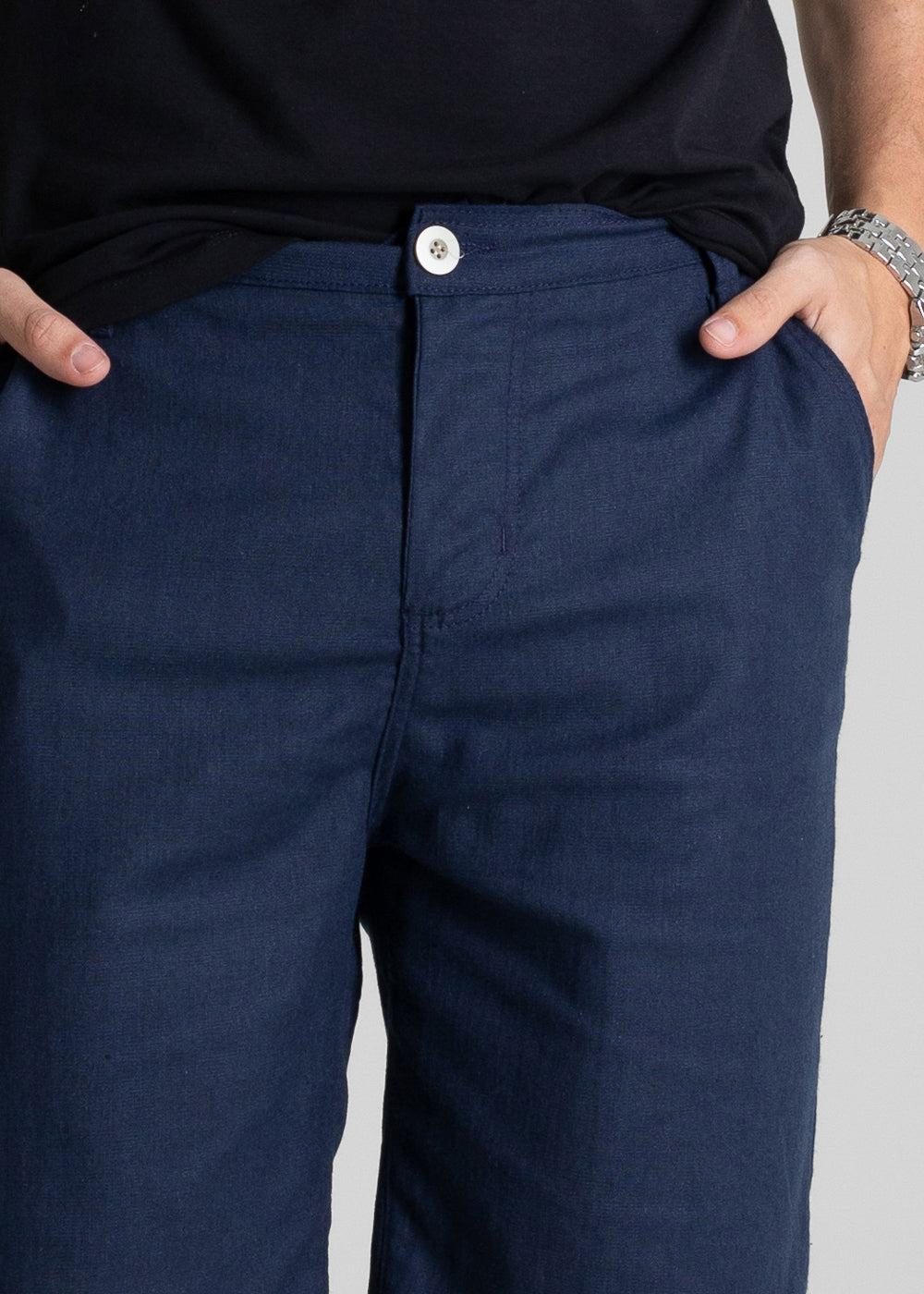 Bermuda Linho Sawary - 280478 AZUL