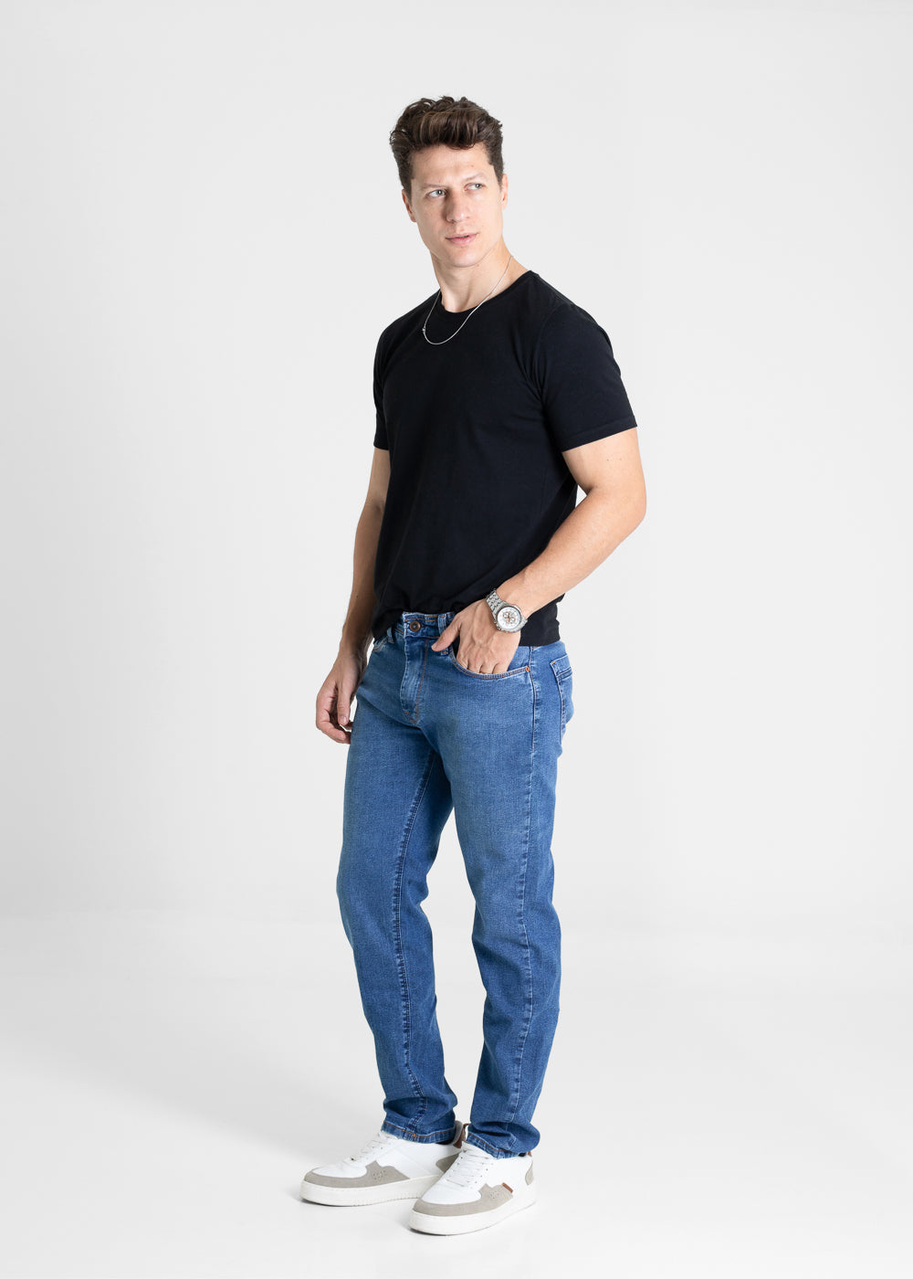 Calça Jeans Sawary Slim - 280788 AZUL