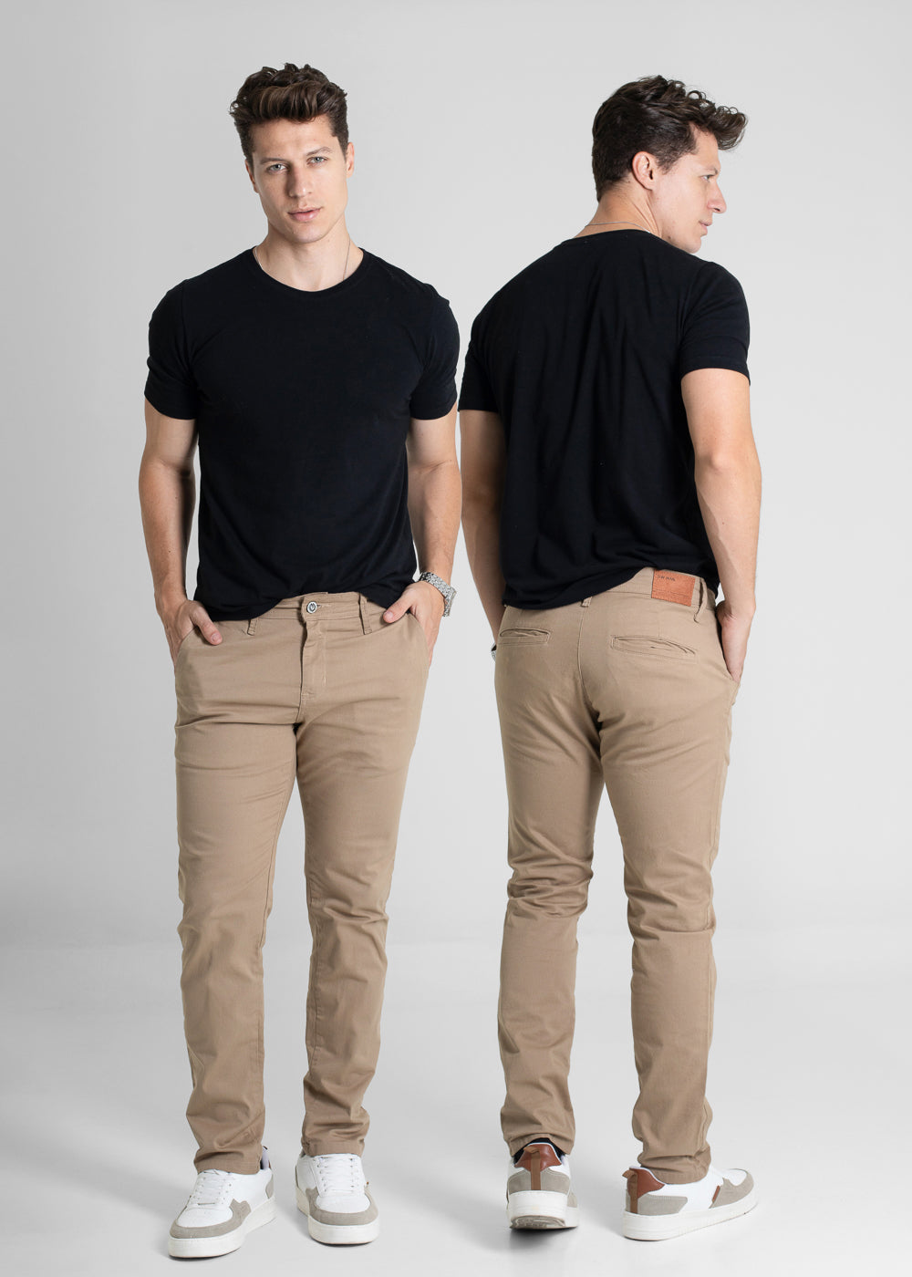 Calça Sarja Sawary Slim - 280830 MARROM