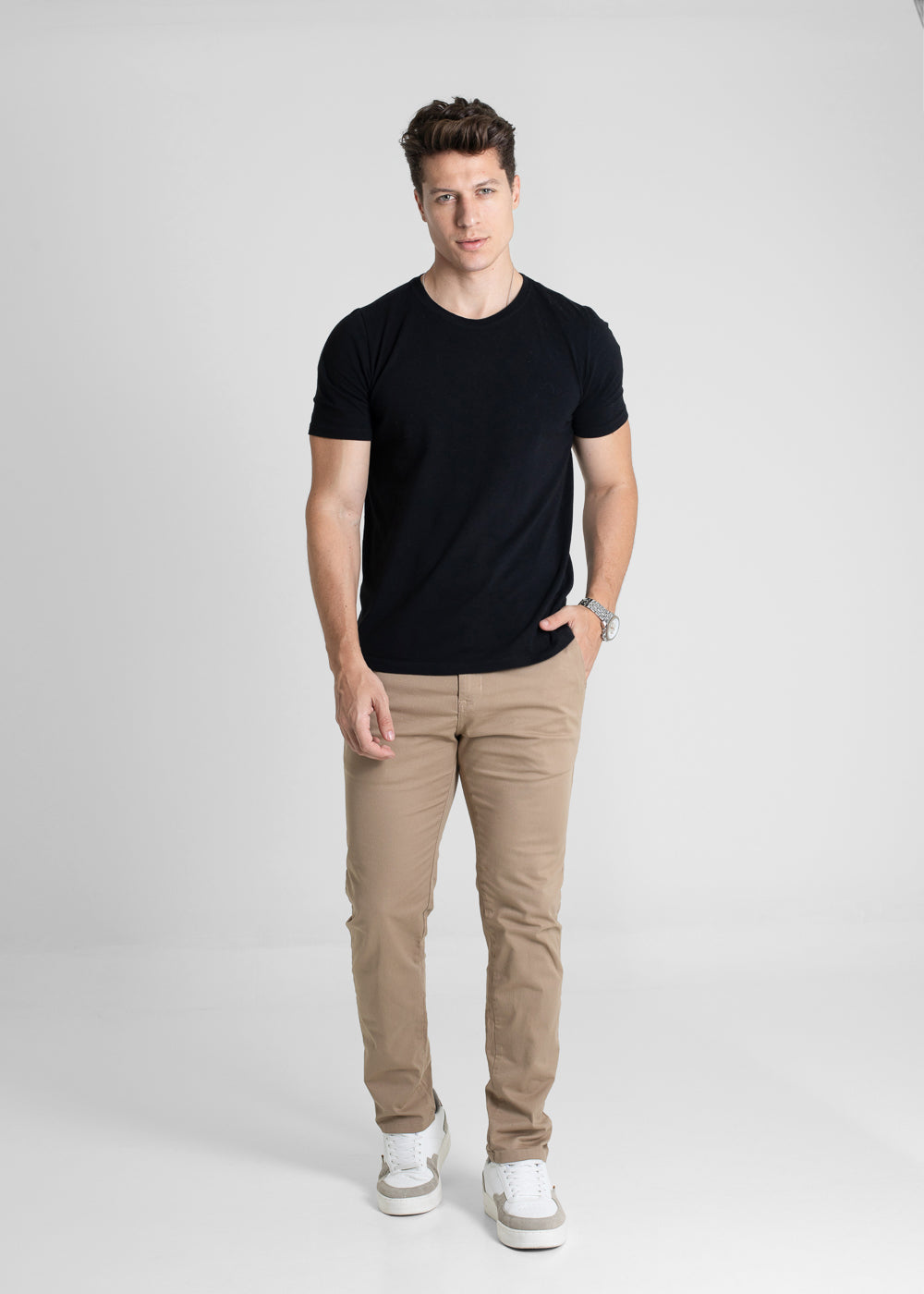 Calça Sarja Sawary Slim - 280830 MARROM