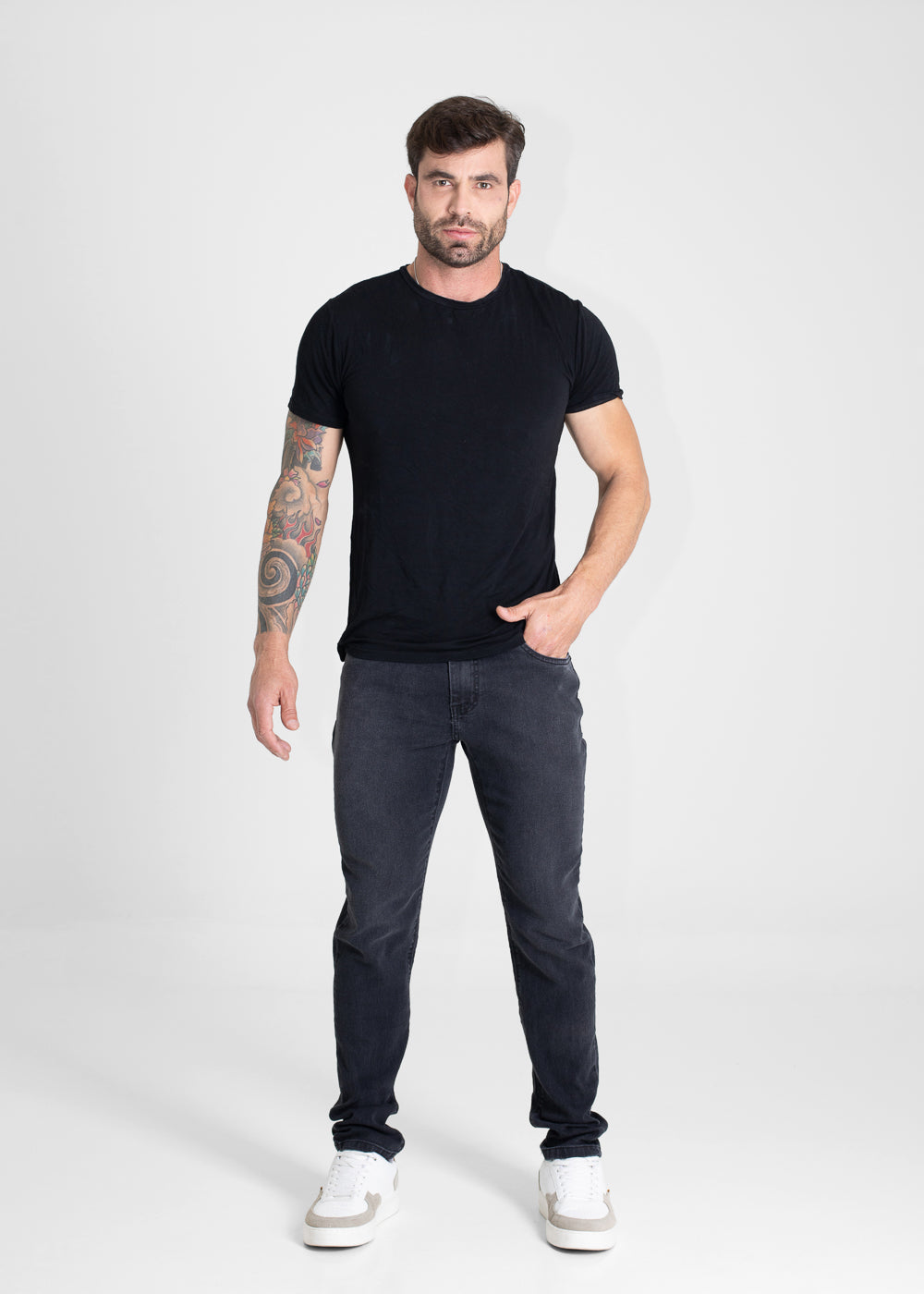 Calça Jeans Sawary Skinny - 280907 PRETO
