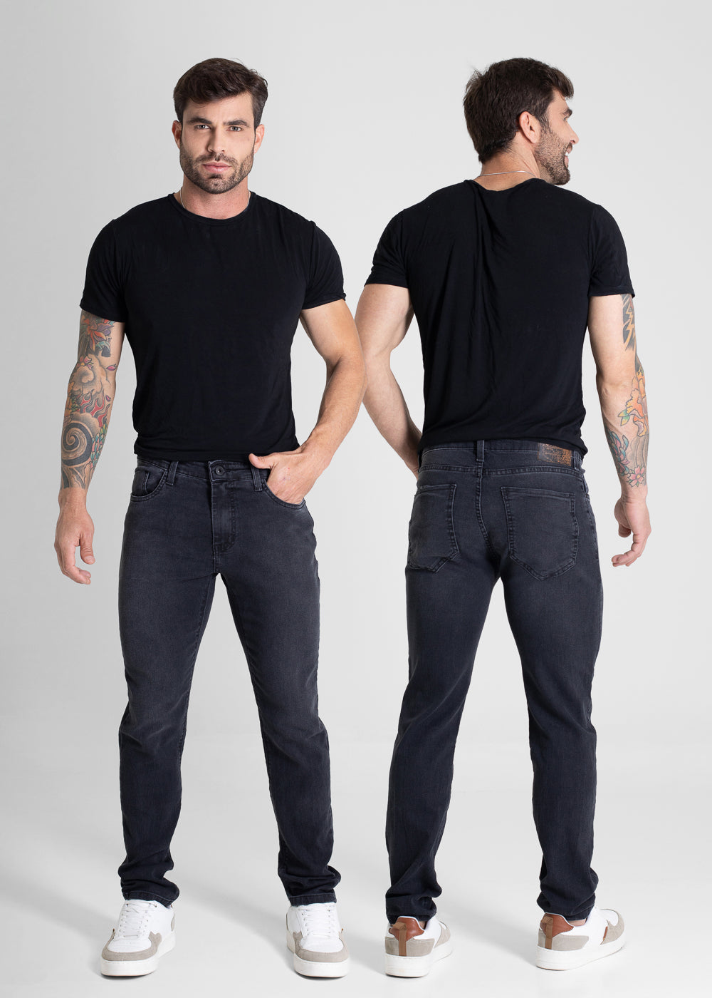 Calça Jeans Sawary Skinny - 280907 PRETO