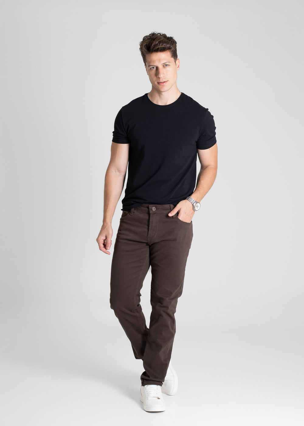 Calça Sarja Sawary Skinny- 280994 MARROM