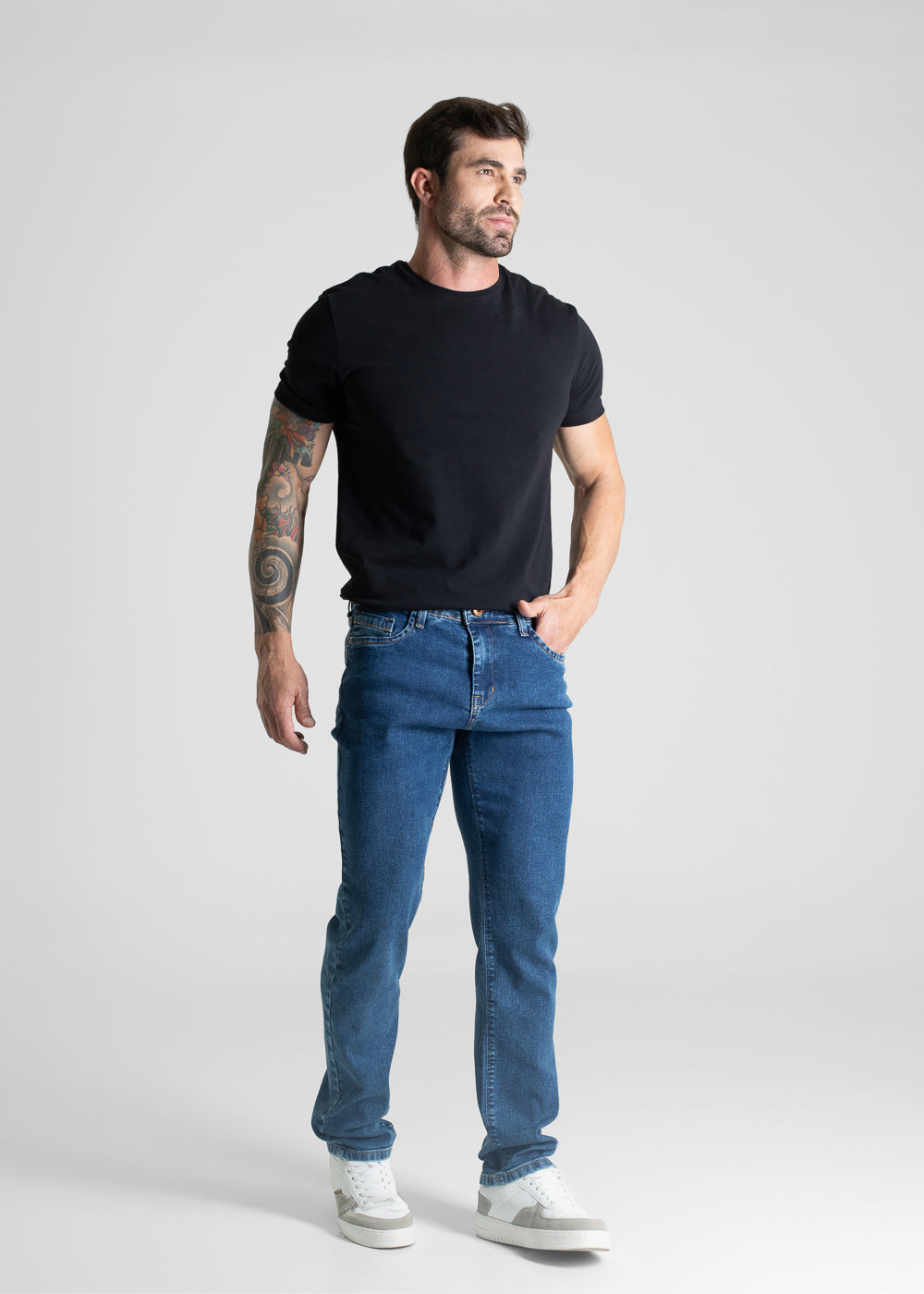 Calça Jeans Sawary Reta - 281093 AZUL