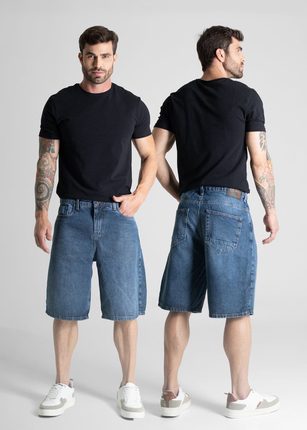 Bermuda Jeans Sawary - 281097 PRETO