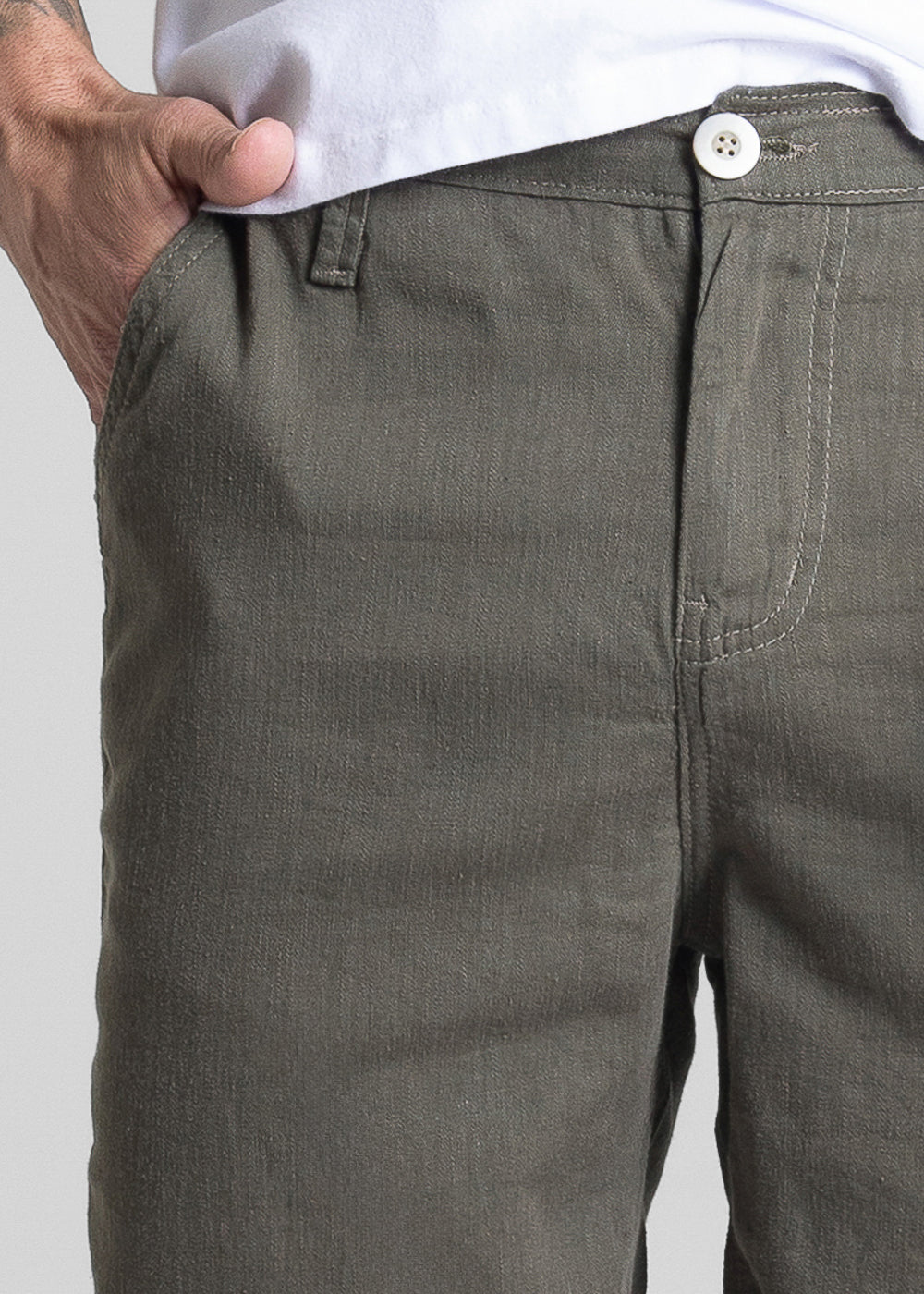 Bermuda Linho Sawary - 281159 VERDE