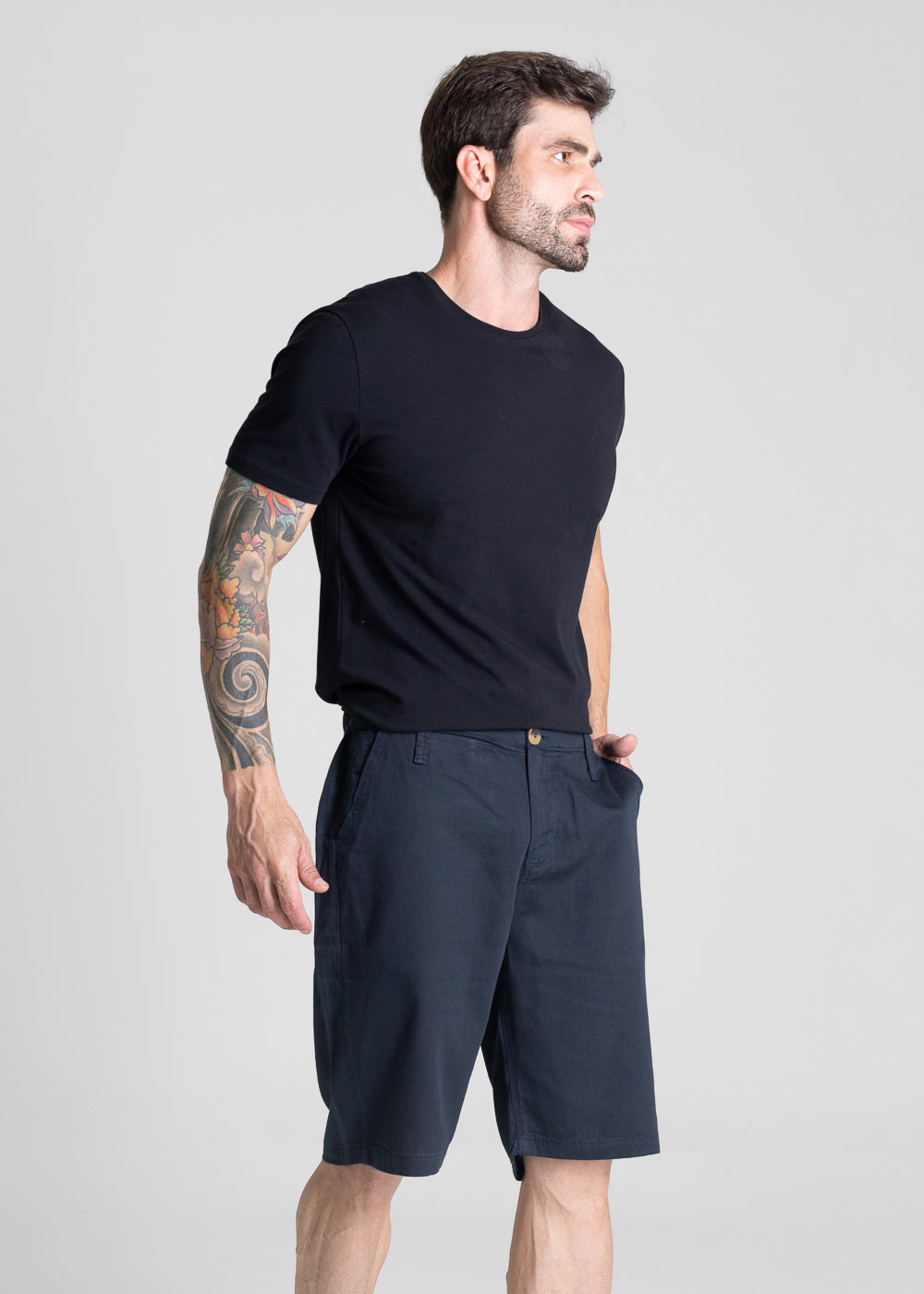 Bermuda Linho Sawary - 281161 AZUL