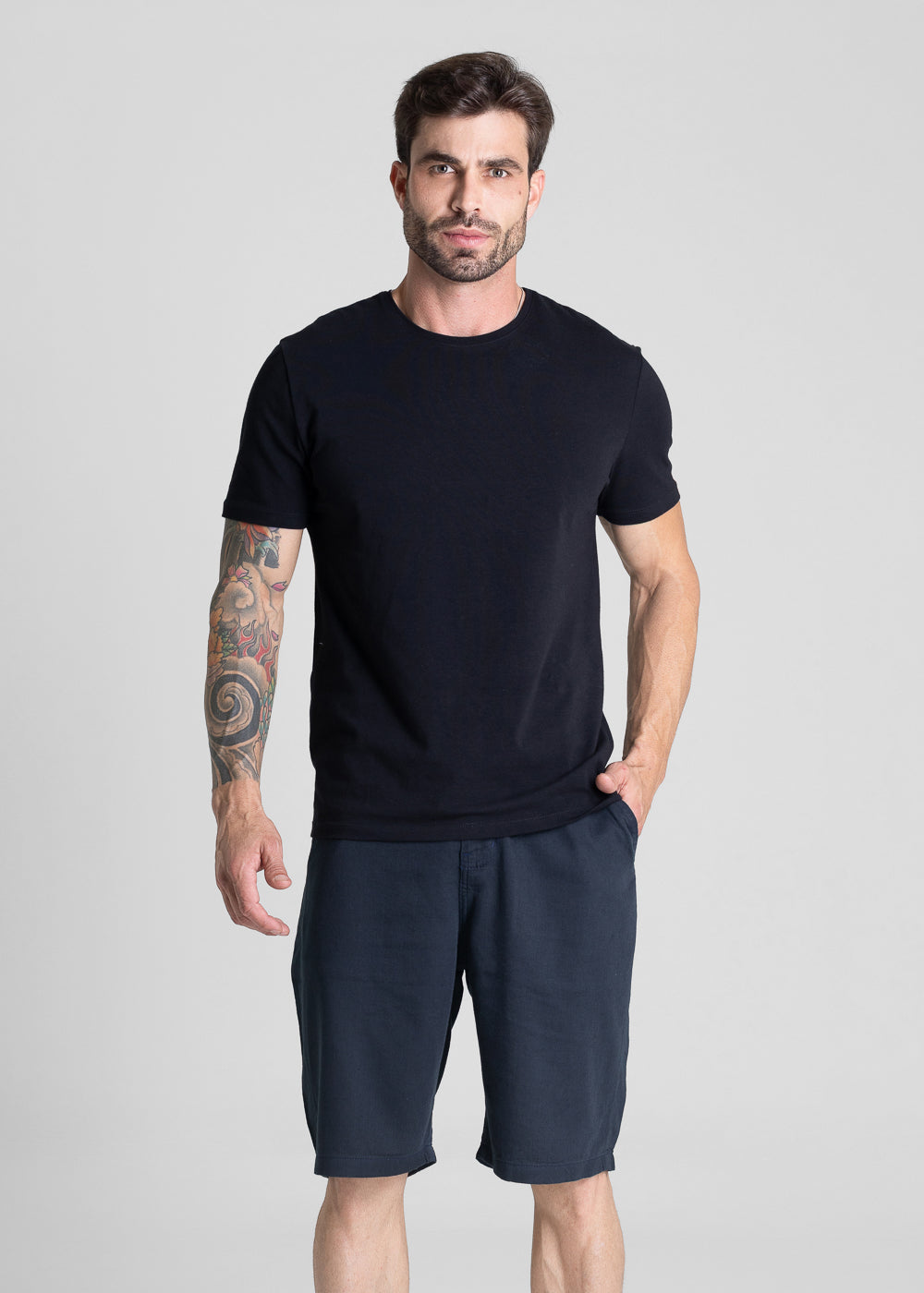 Bermuda Linho Sawary - 281161 AZUL