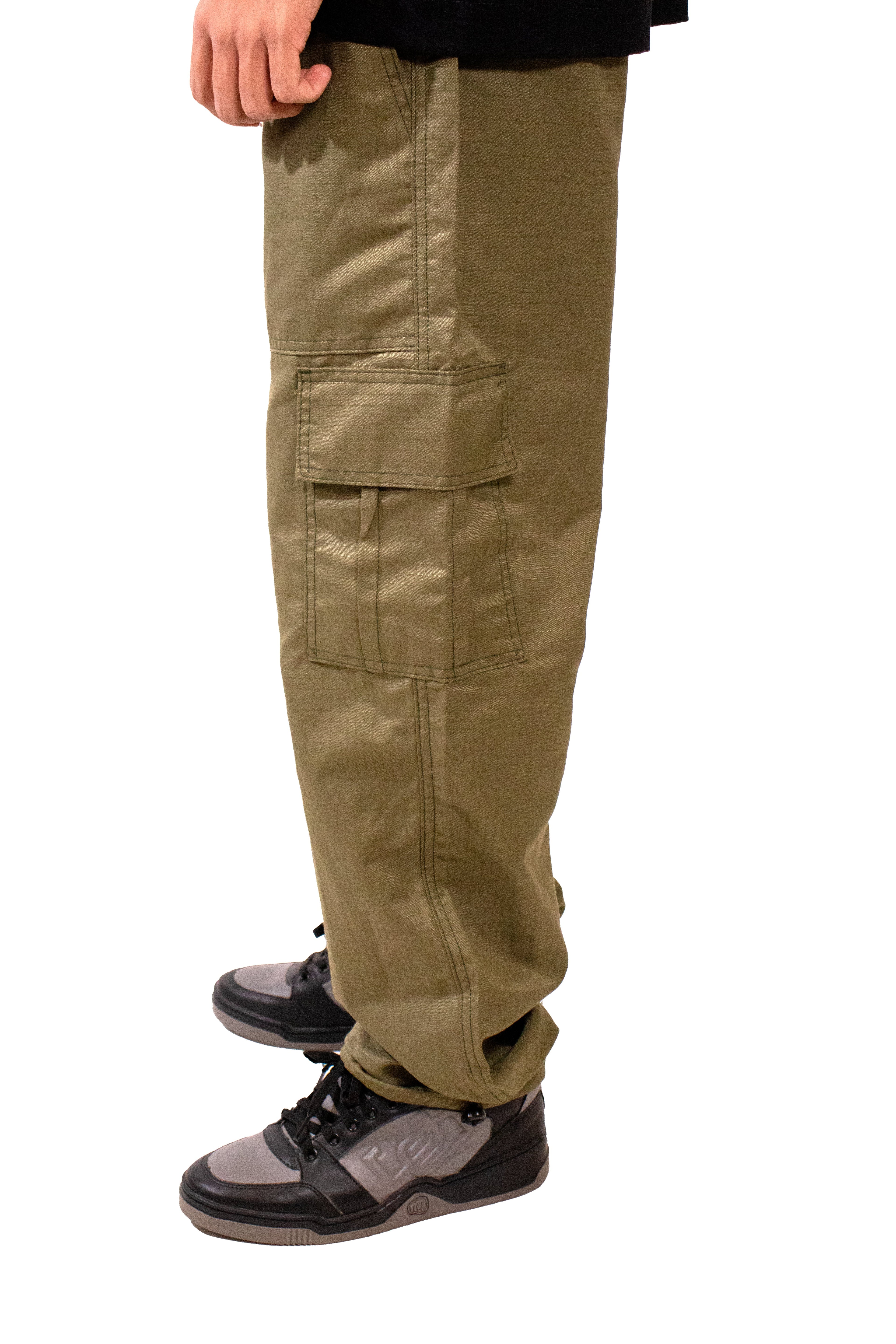 Calça Cargo RipStop Basic Verde Militar