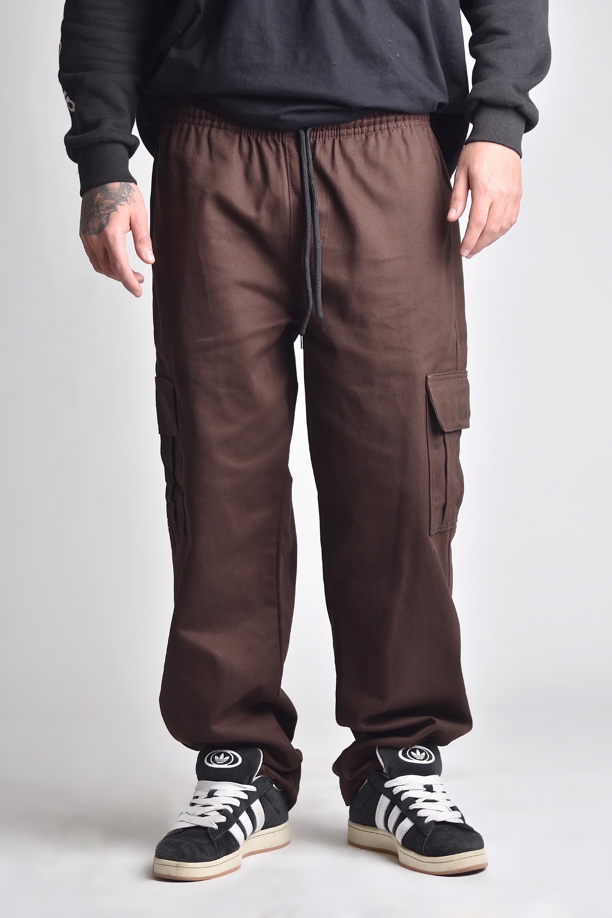 Calça Cargo Basics Marrom