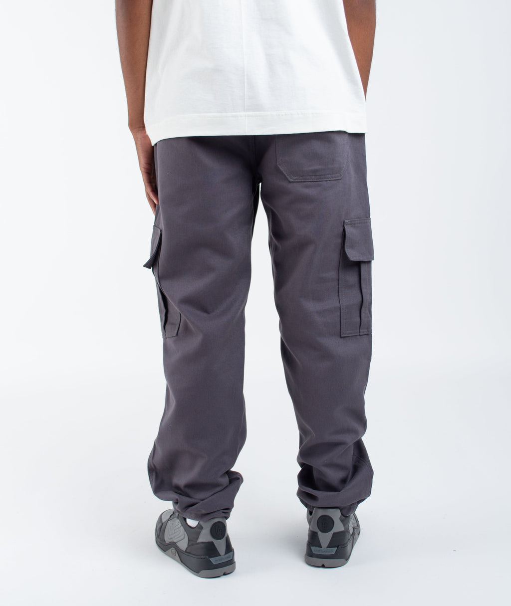 Calça Cargo Basics Cinza Chumbo