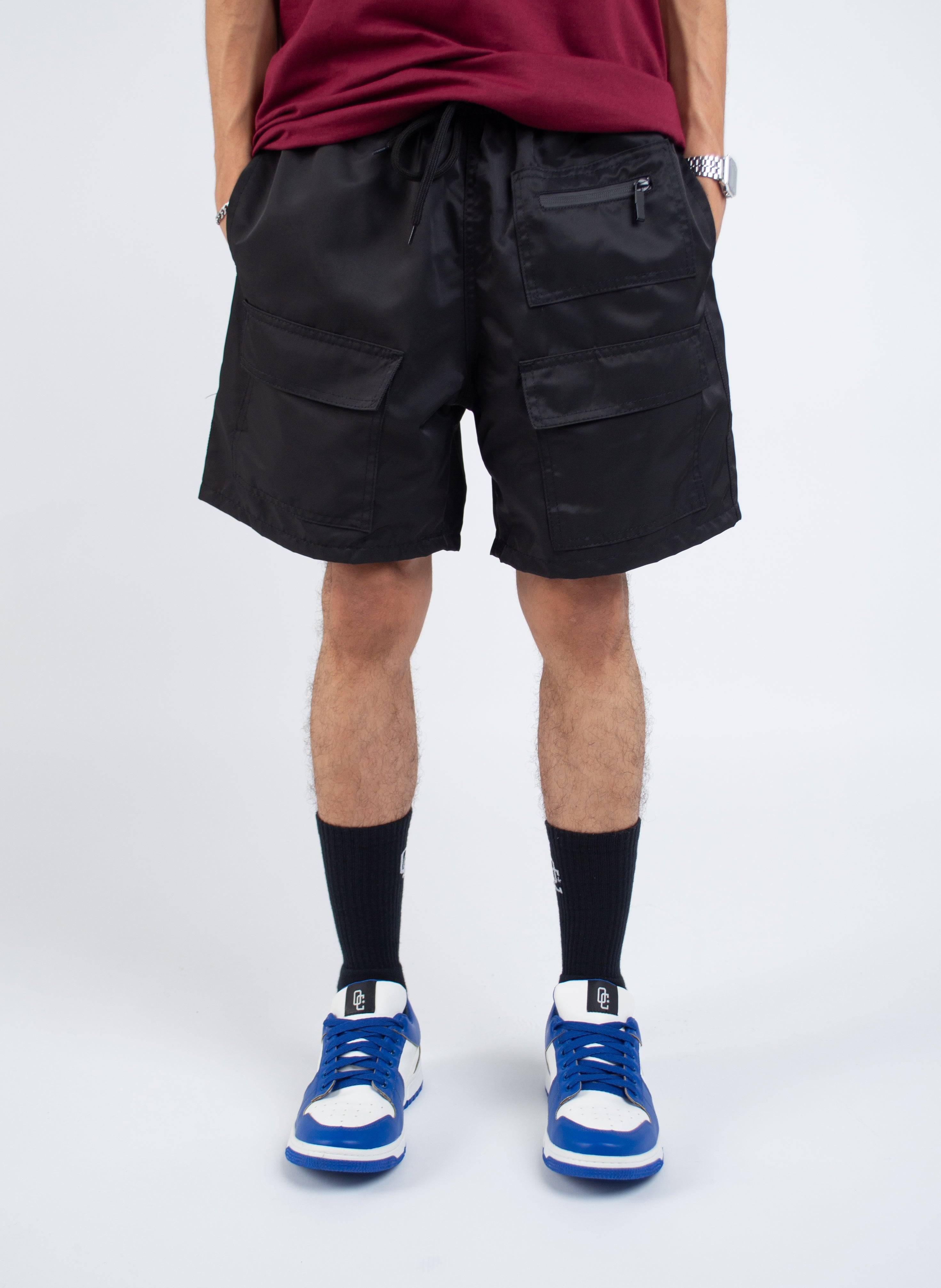 Shorts Heavy Cargo Basic Preta