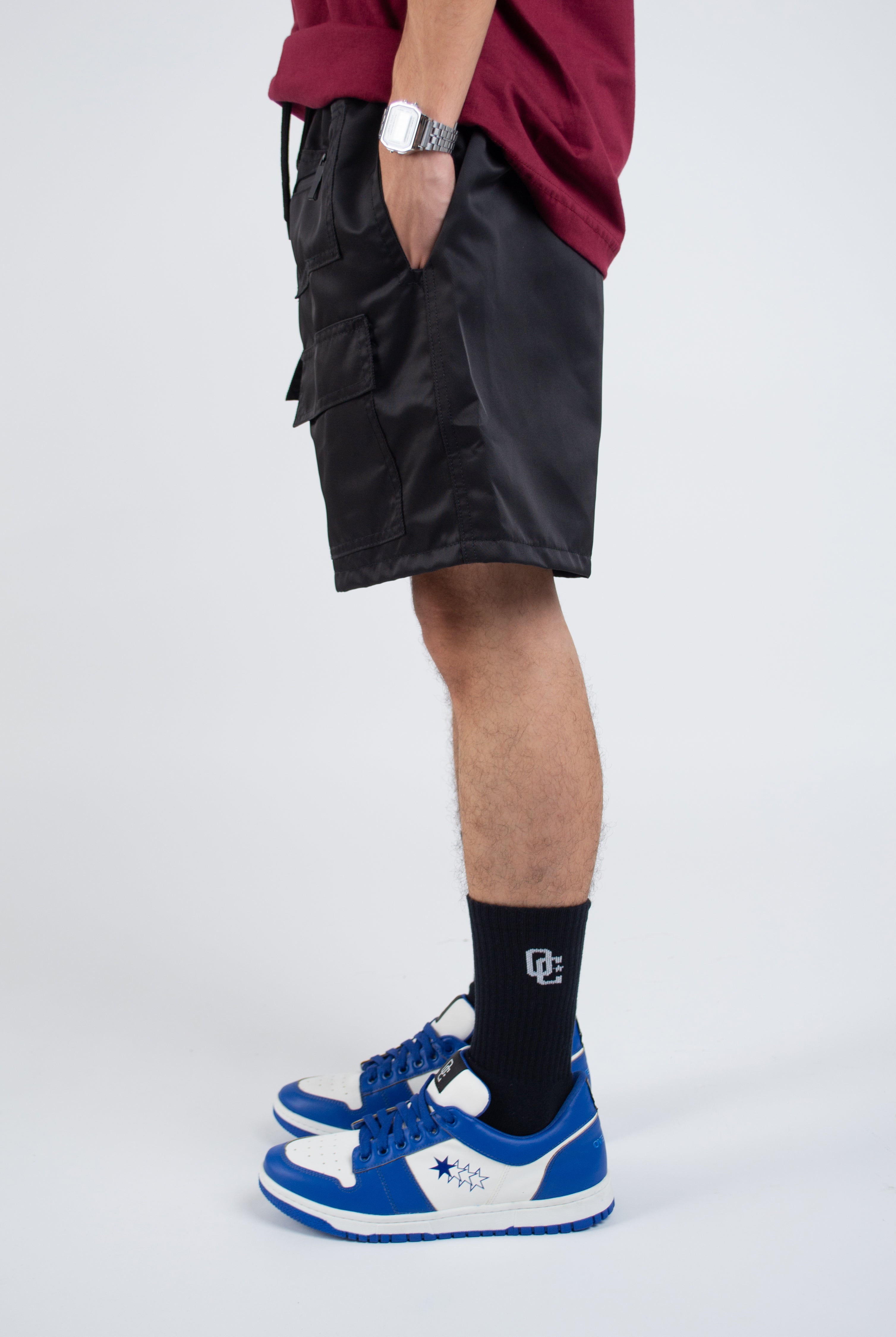 Shorts Heavy Cargo Basic Preta