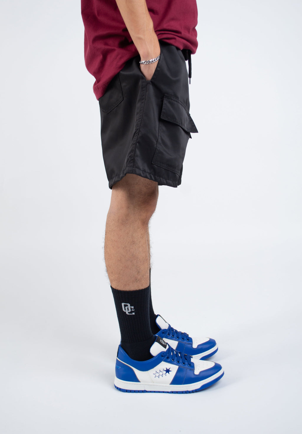 Shorts Heavy Cargo Basic Preta