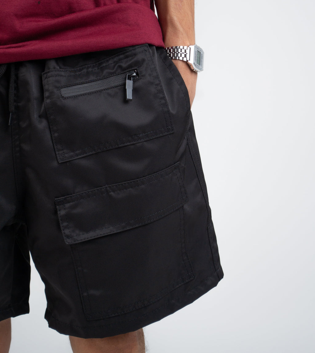 Shorts Heavy Cargo Basic Preta