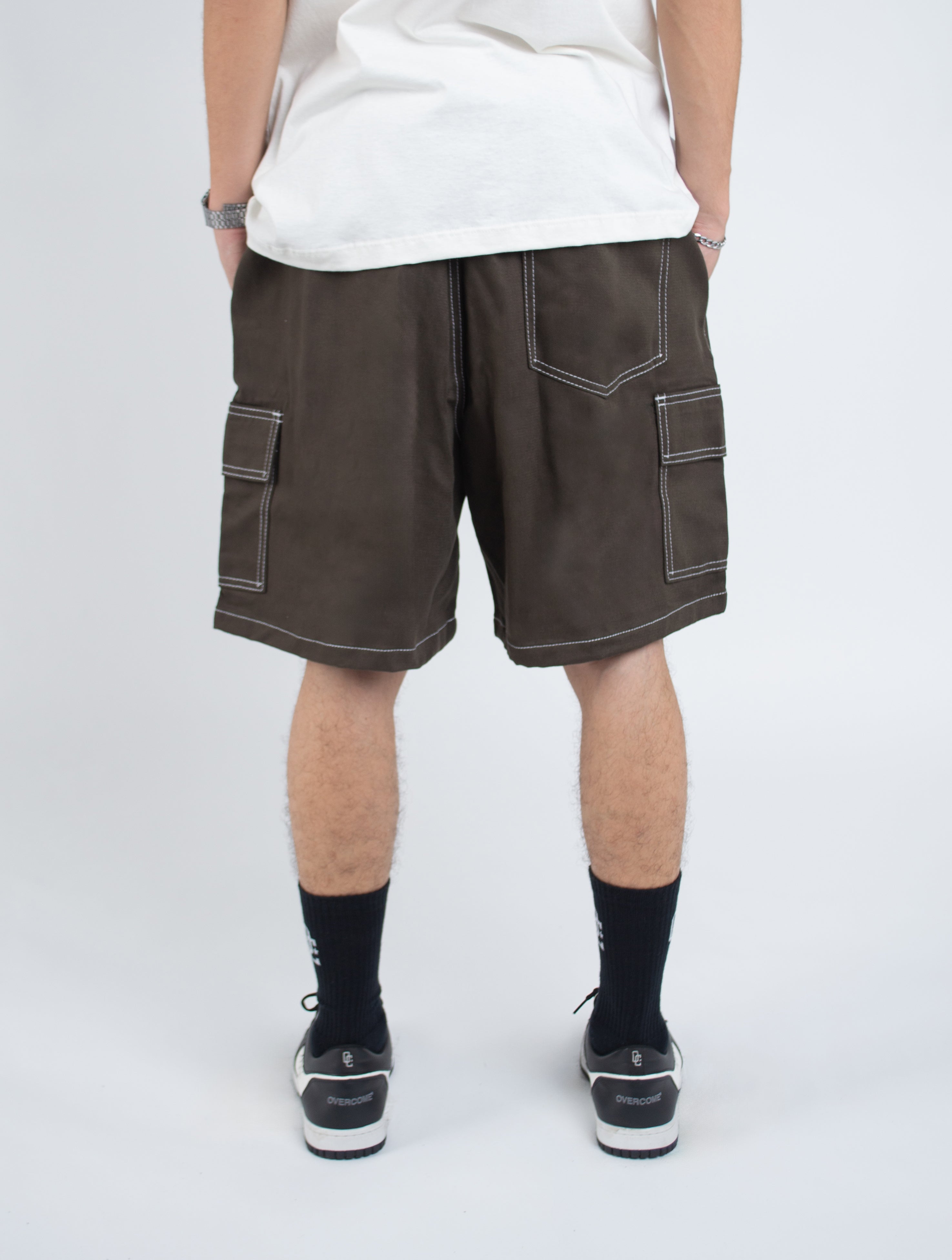 Bermuda Cargo Stroke Line Verde