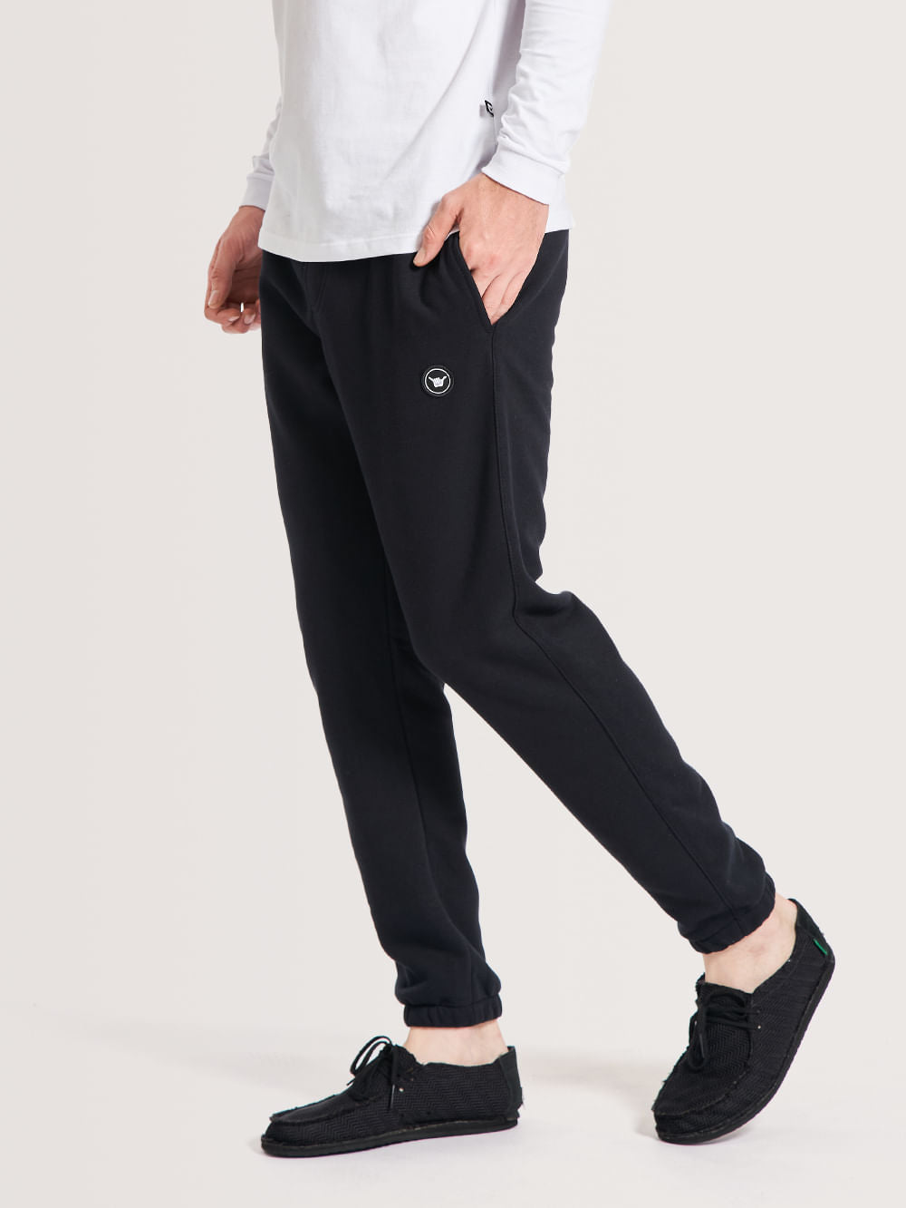 Calça Moletom Hang Loose Sound Preta