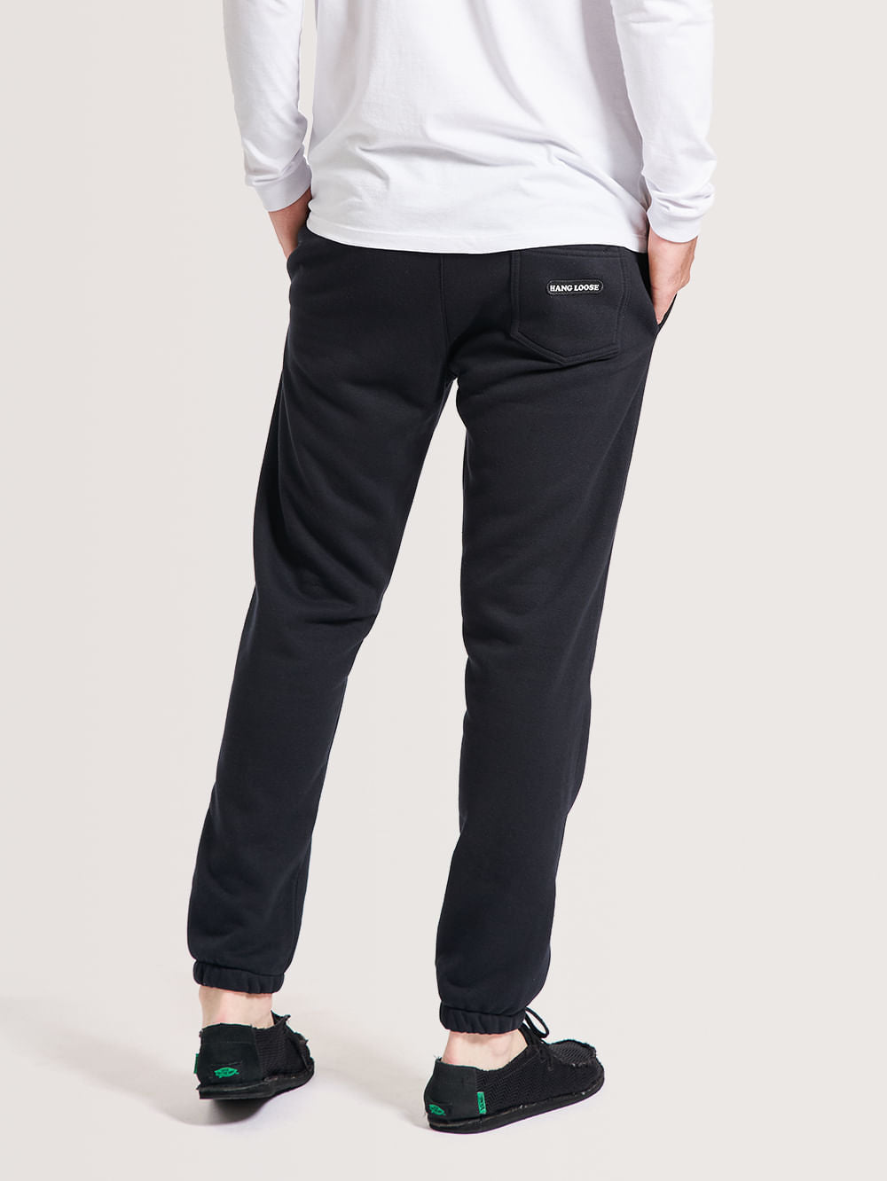 Calça Moletom Hang Loose Sound Preta