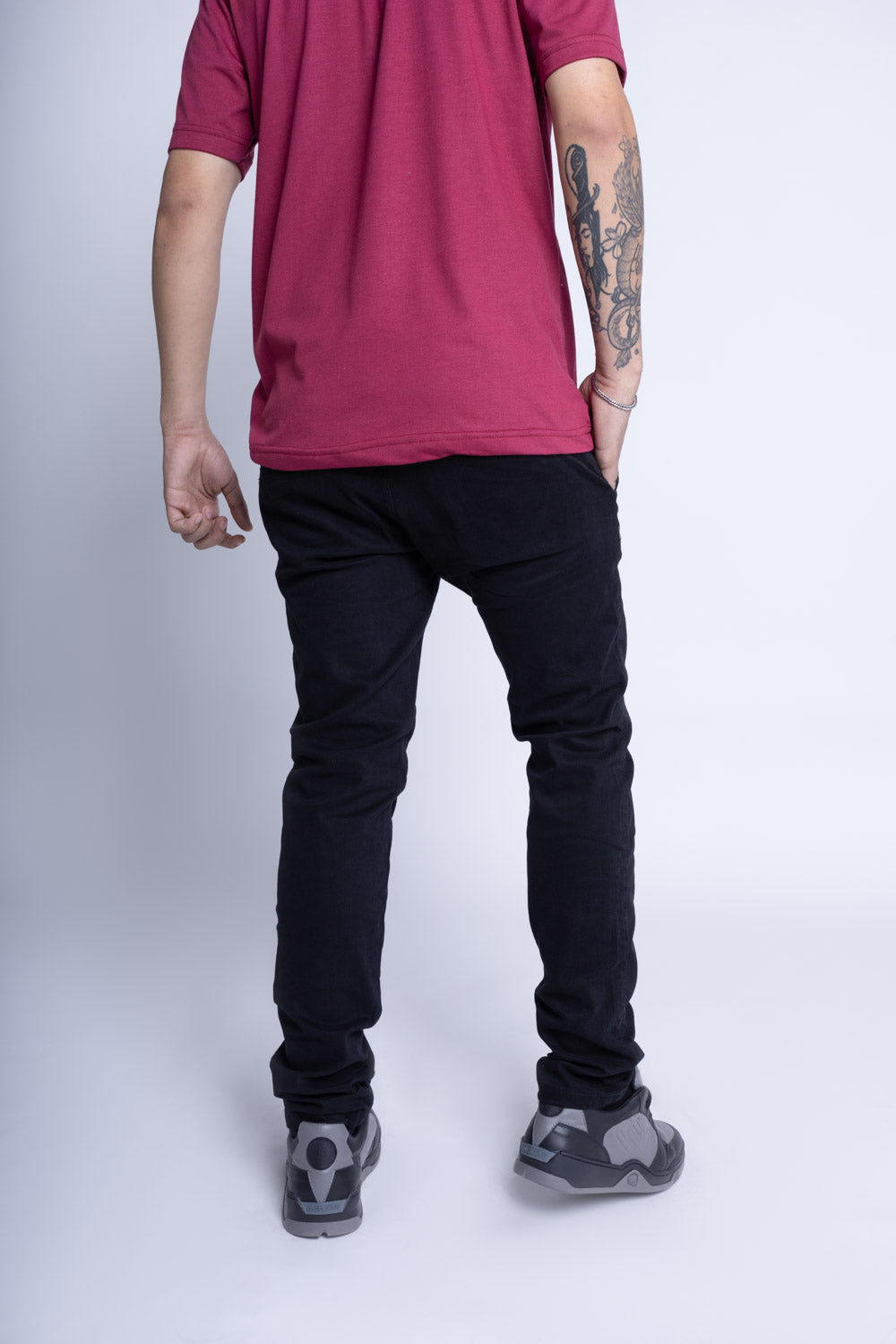 Calça Chino Logo Preta