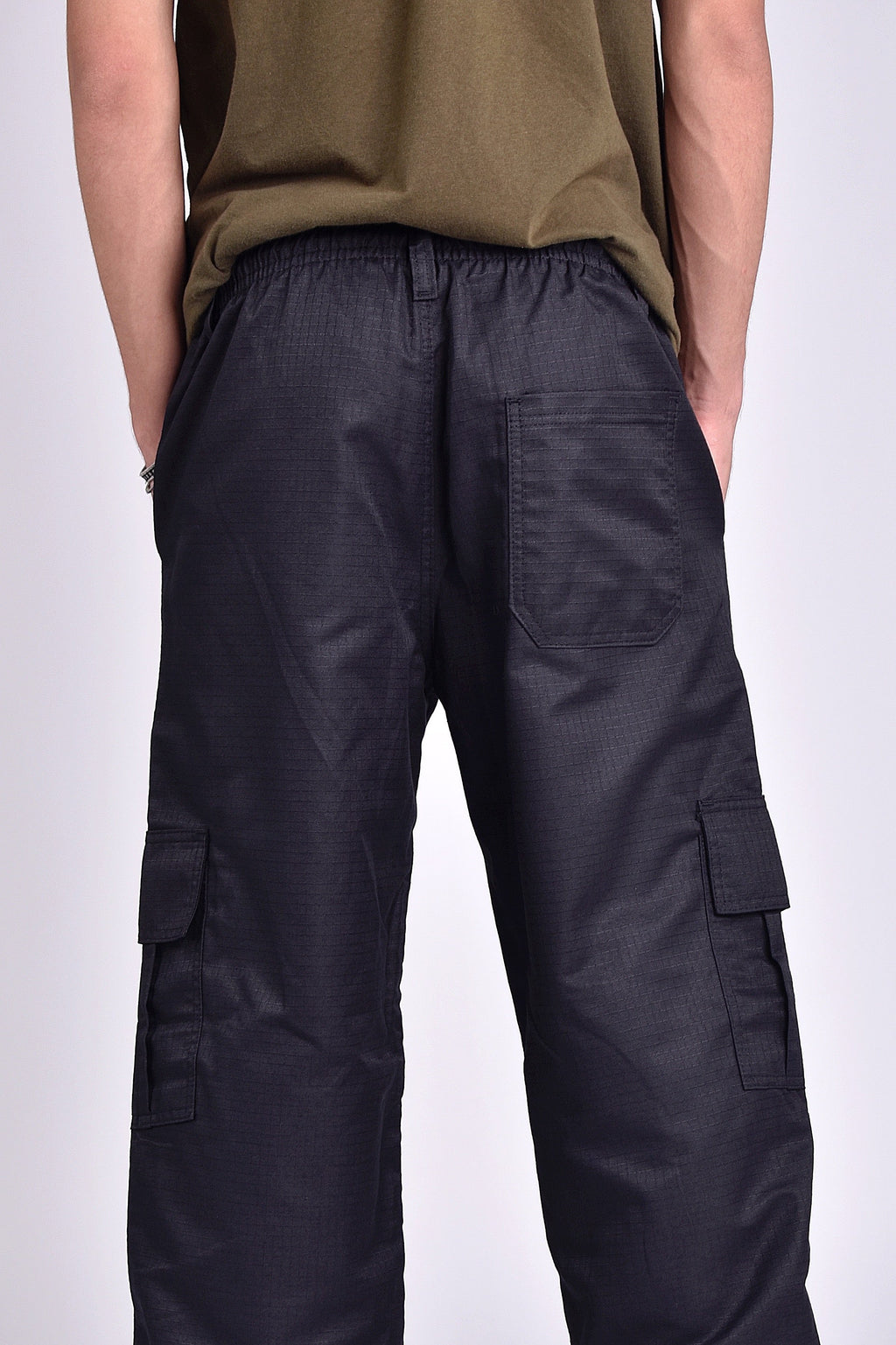 Calça Cargo Rip Stop Basic Preta