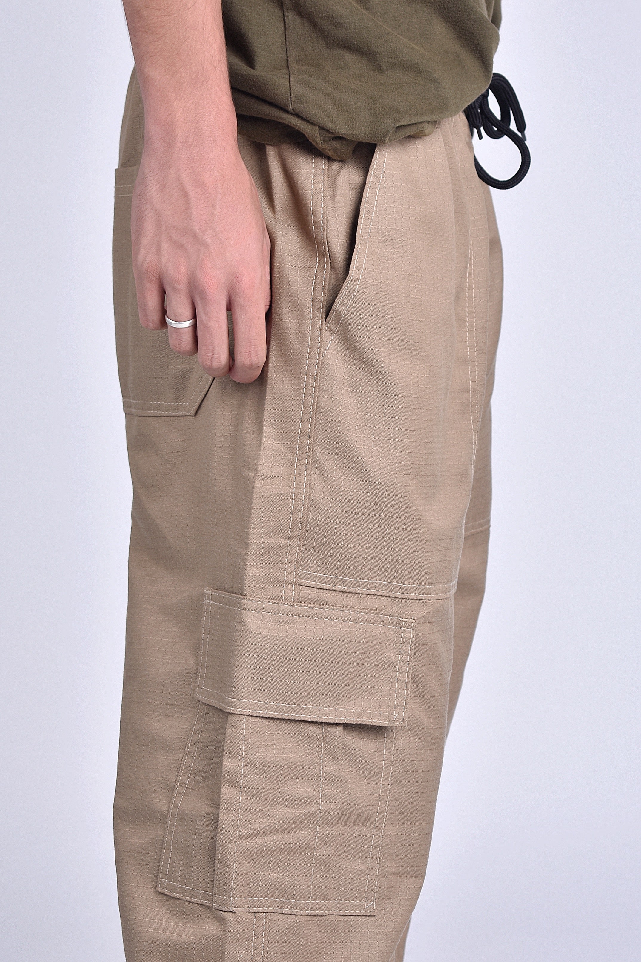 Calça Cargo Rip Stop Basic Caqui