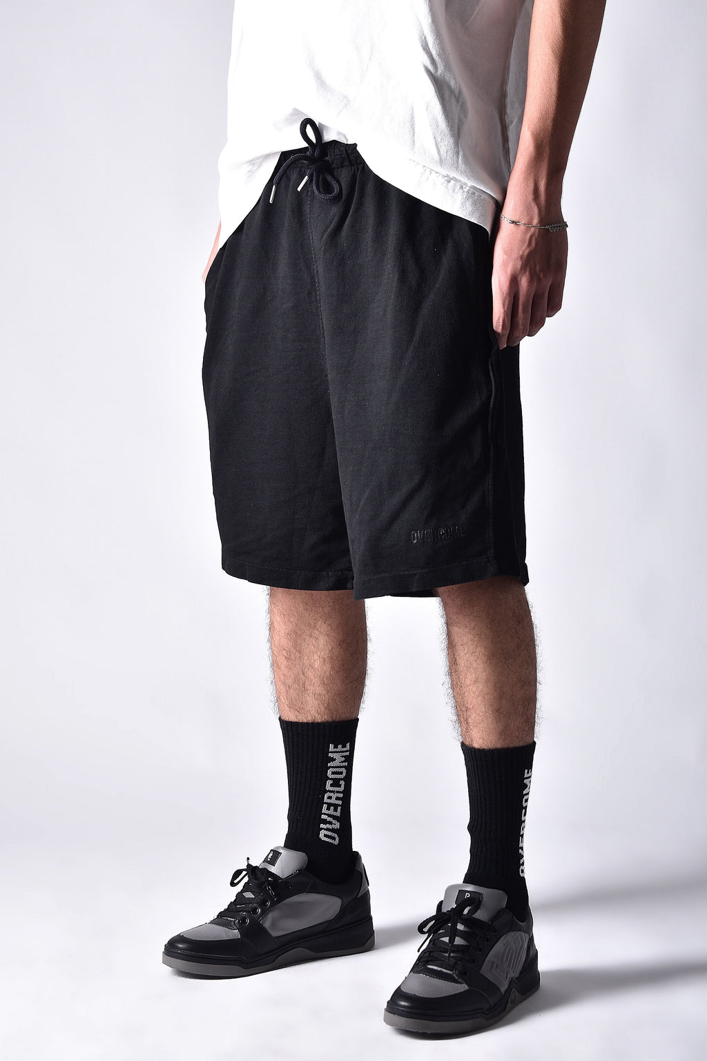 Bermuda Moletom Script Preta/Preta