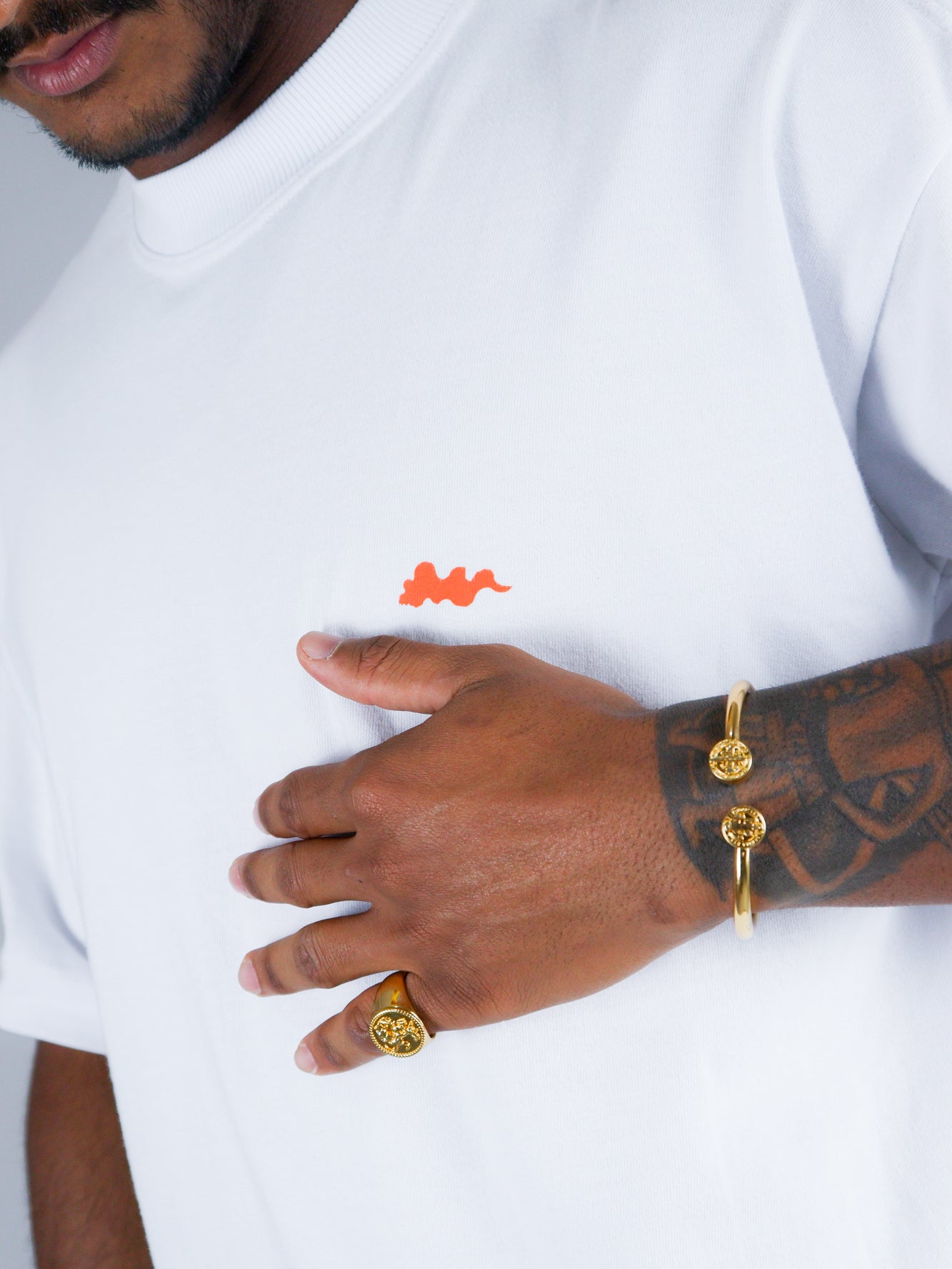 Pulseira Aço Medalha de São Bento Dourado