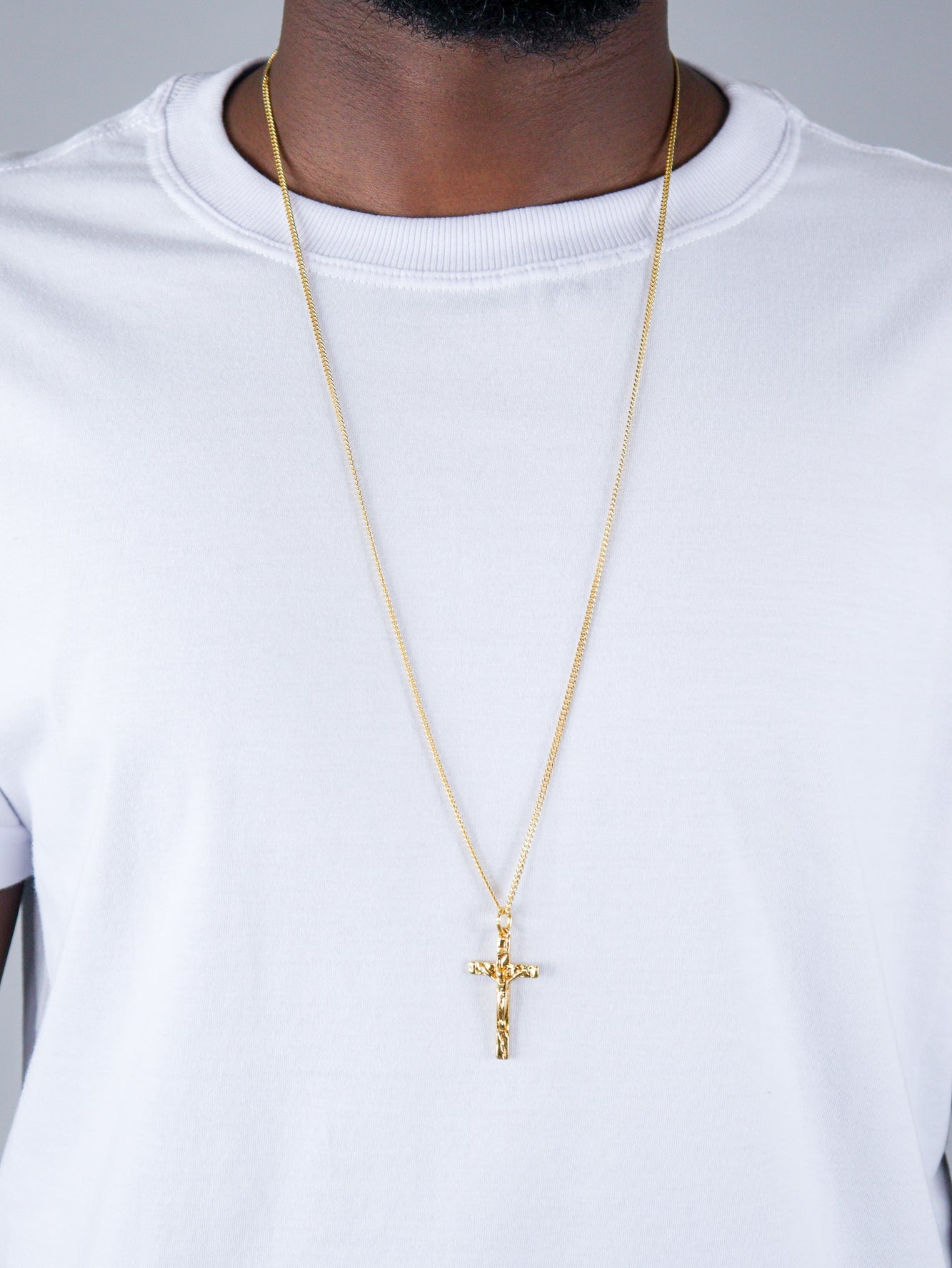 Colar de Corrente Cruz