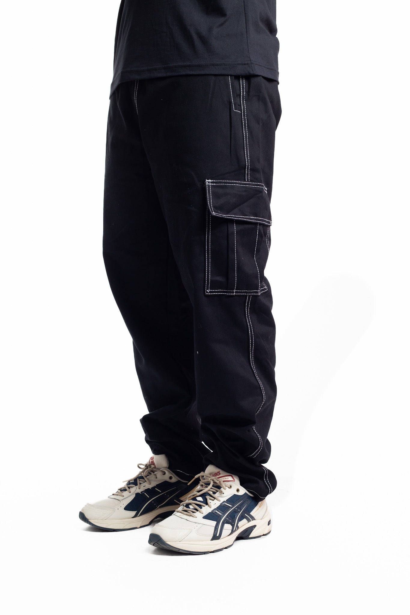 Calça Cargo Stroke Line Basic Preta