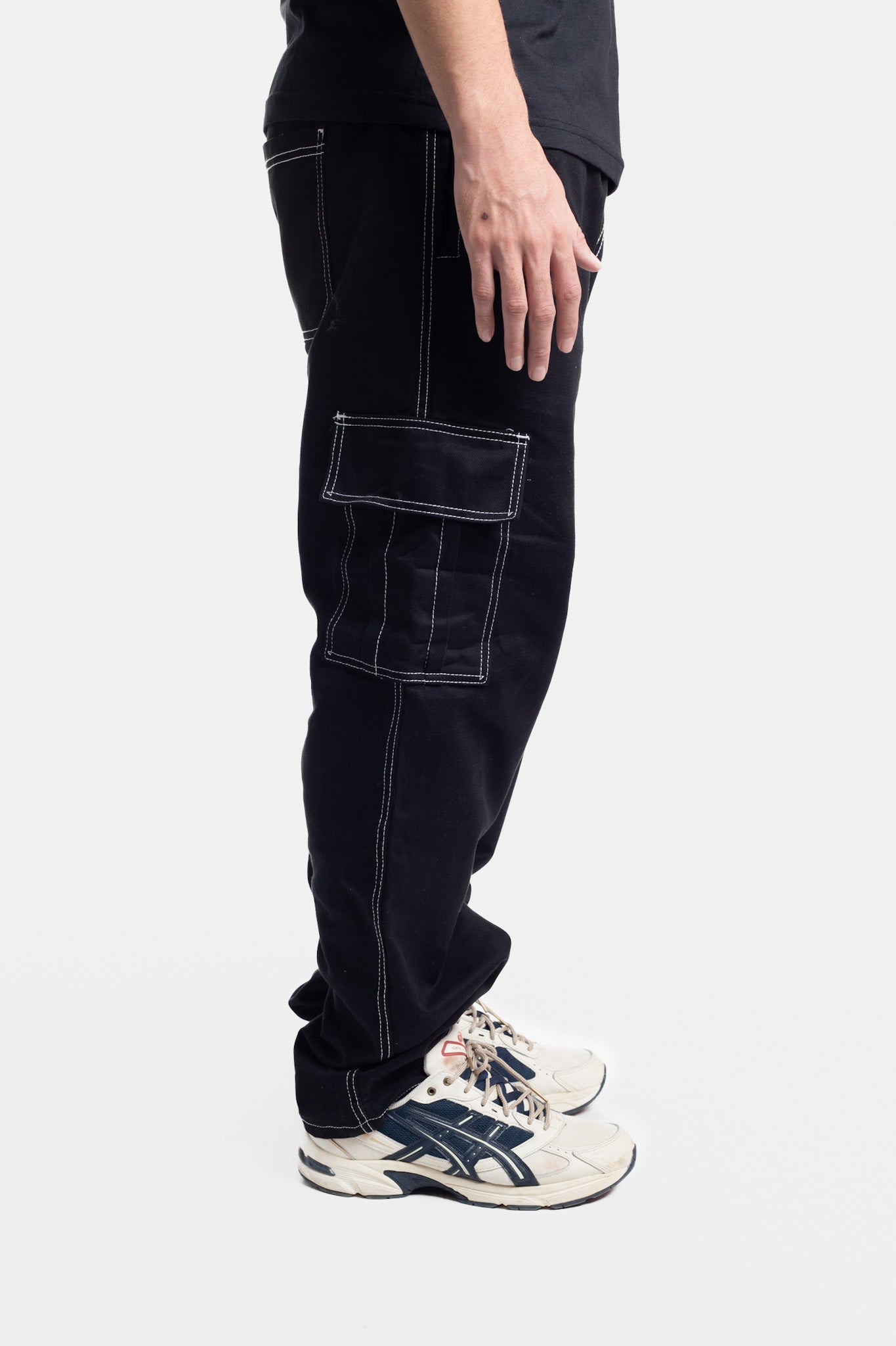 Calça Cargo Stroke Line Basic Preta