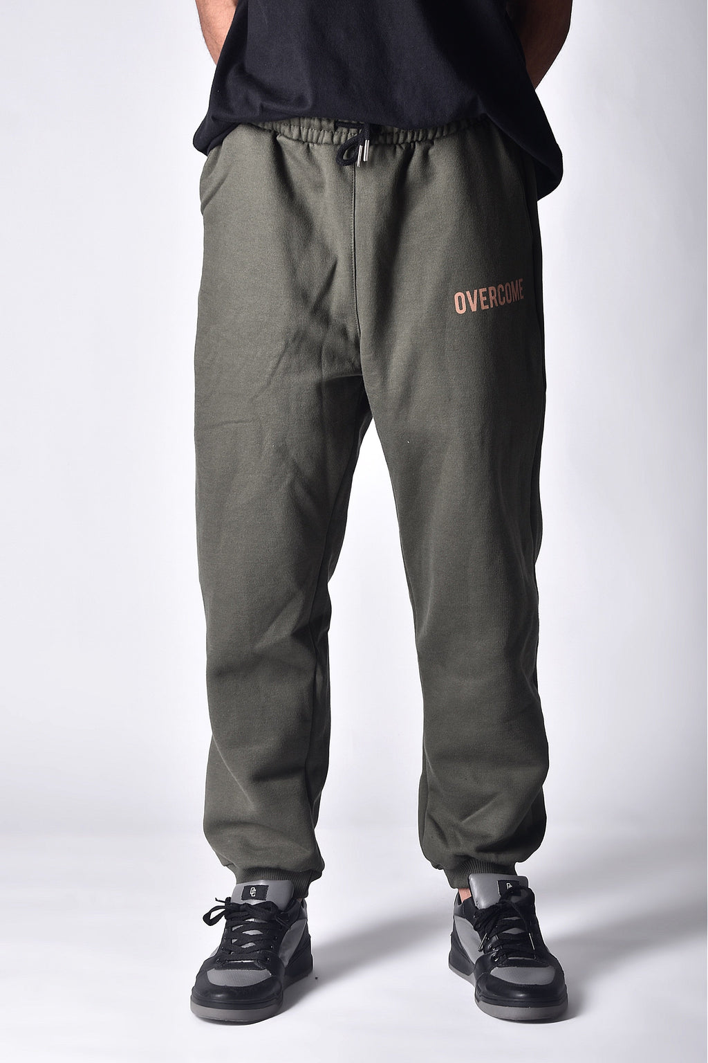 Calça Moletom Logobox Verde Militar