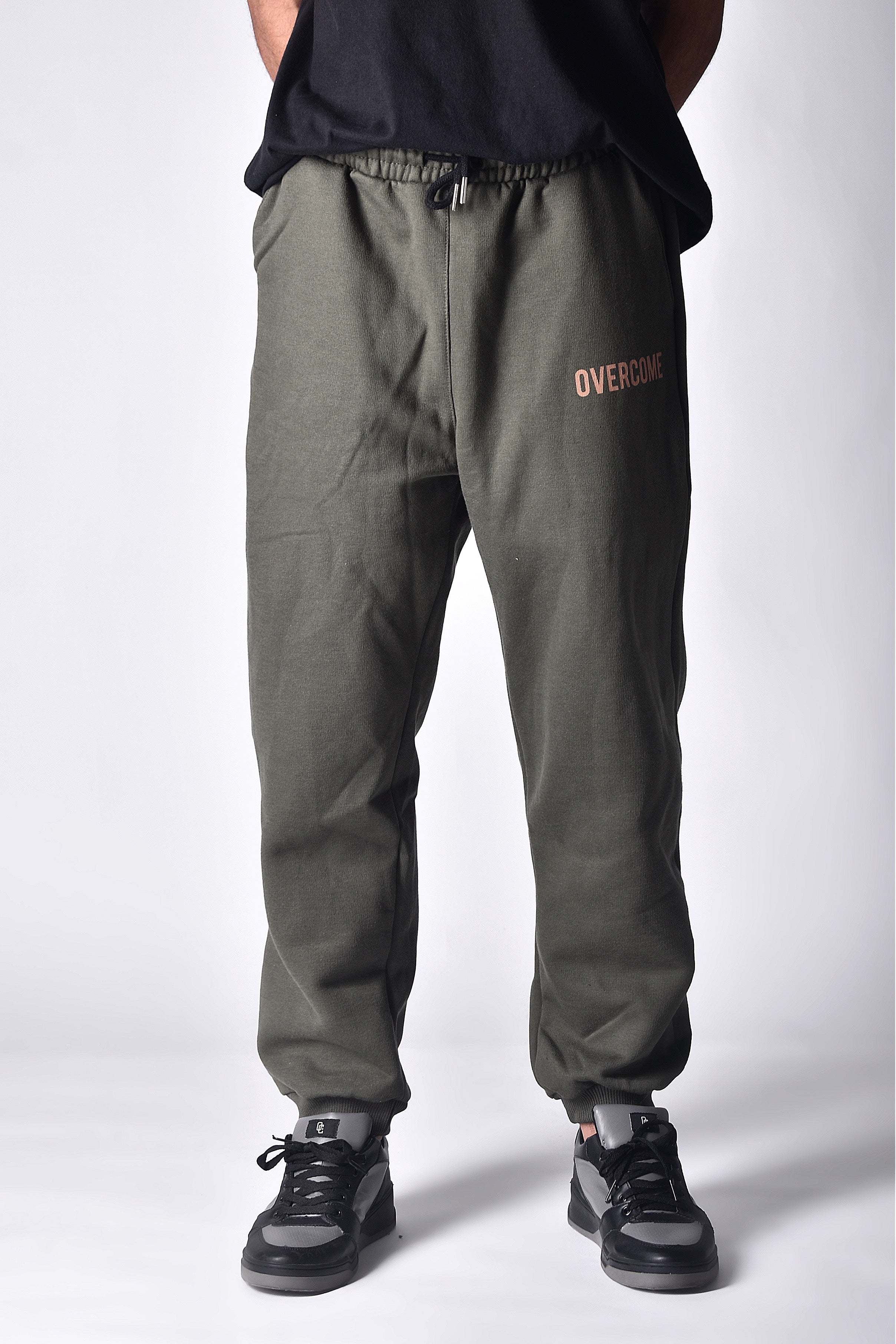 Calça Moletom Logobox Verde Militar