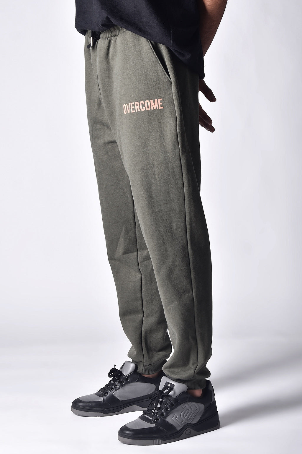 Calça Moletom Logobox Verde Militar