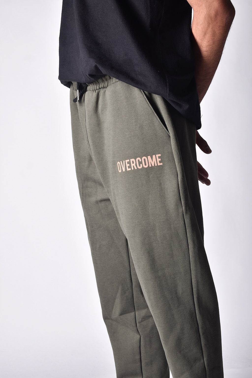 Calça Moletom Logobox Verde Militar